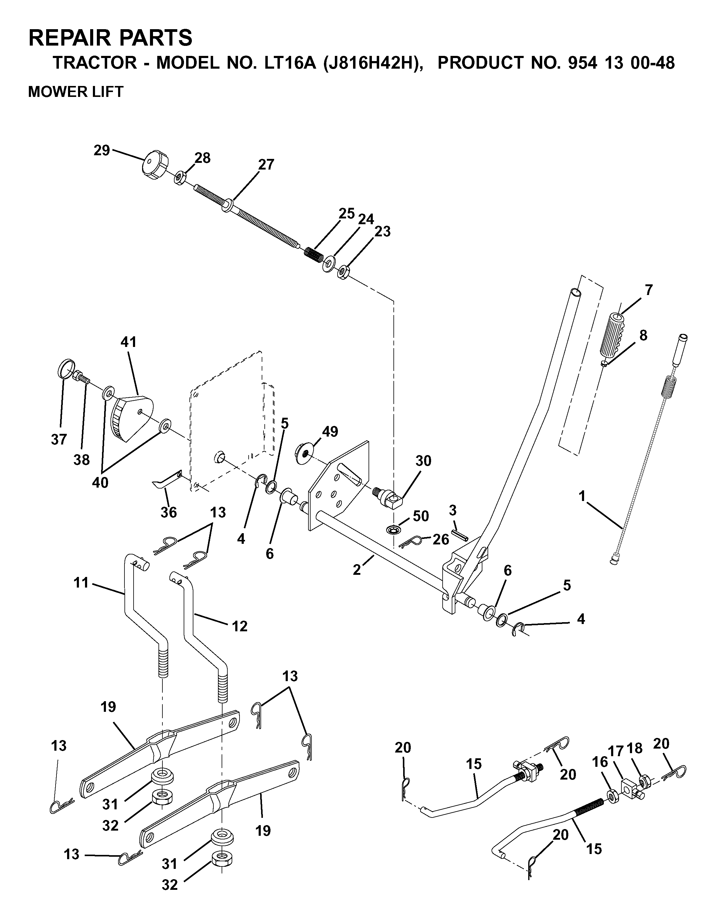 MOWER LIFT / DECK LIFT