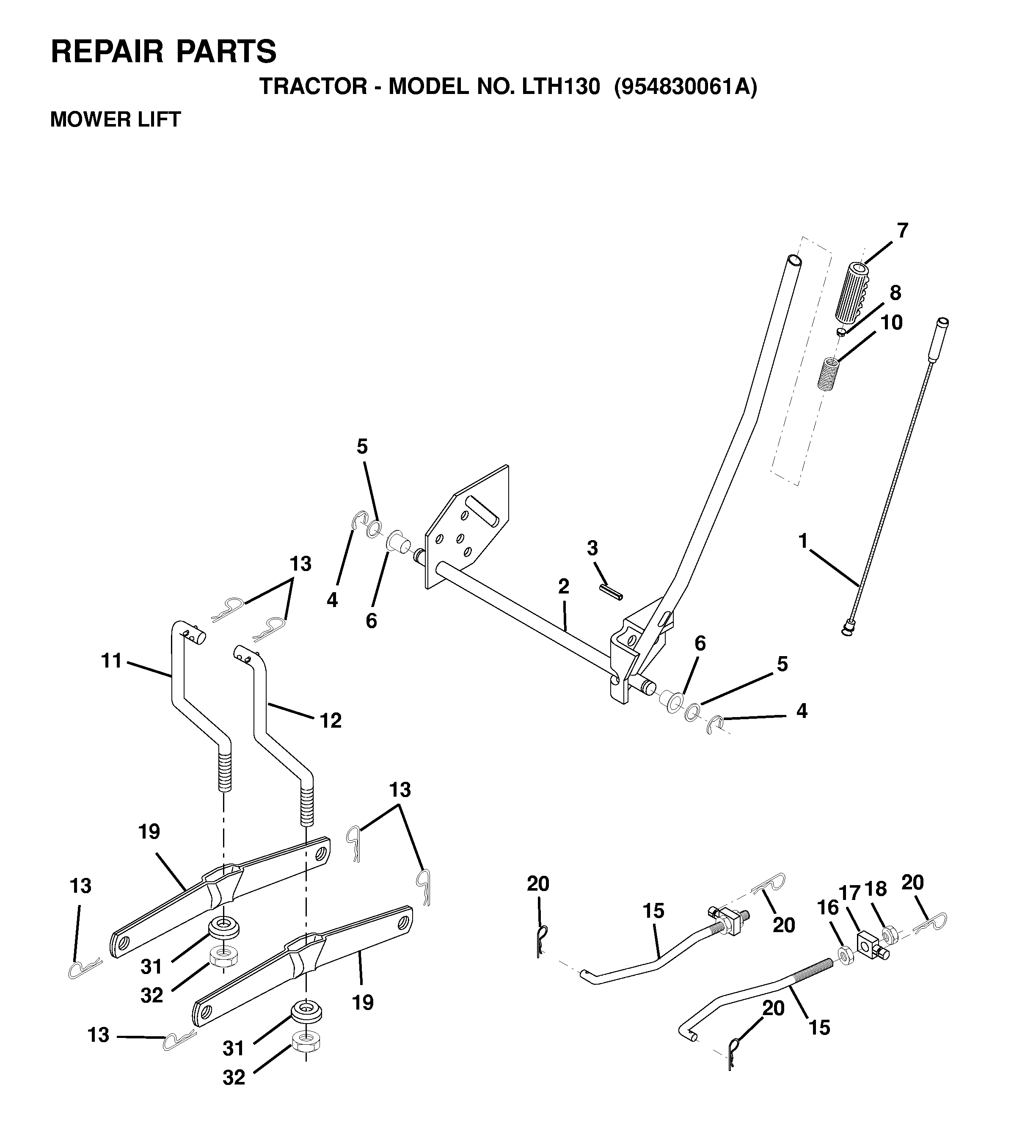 MOWER LIFT / DECK LIFT