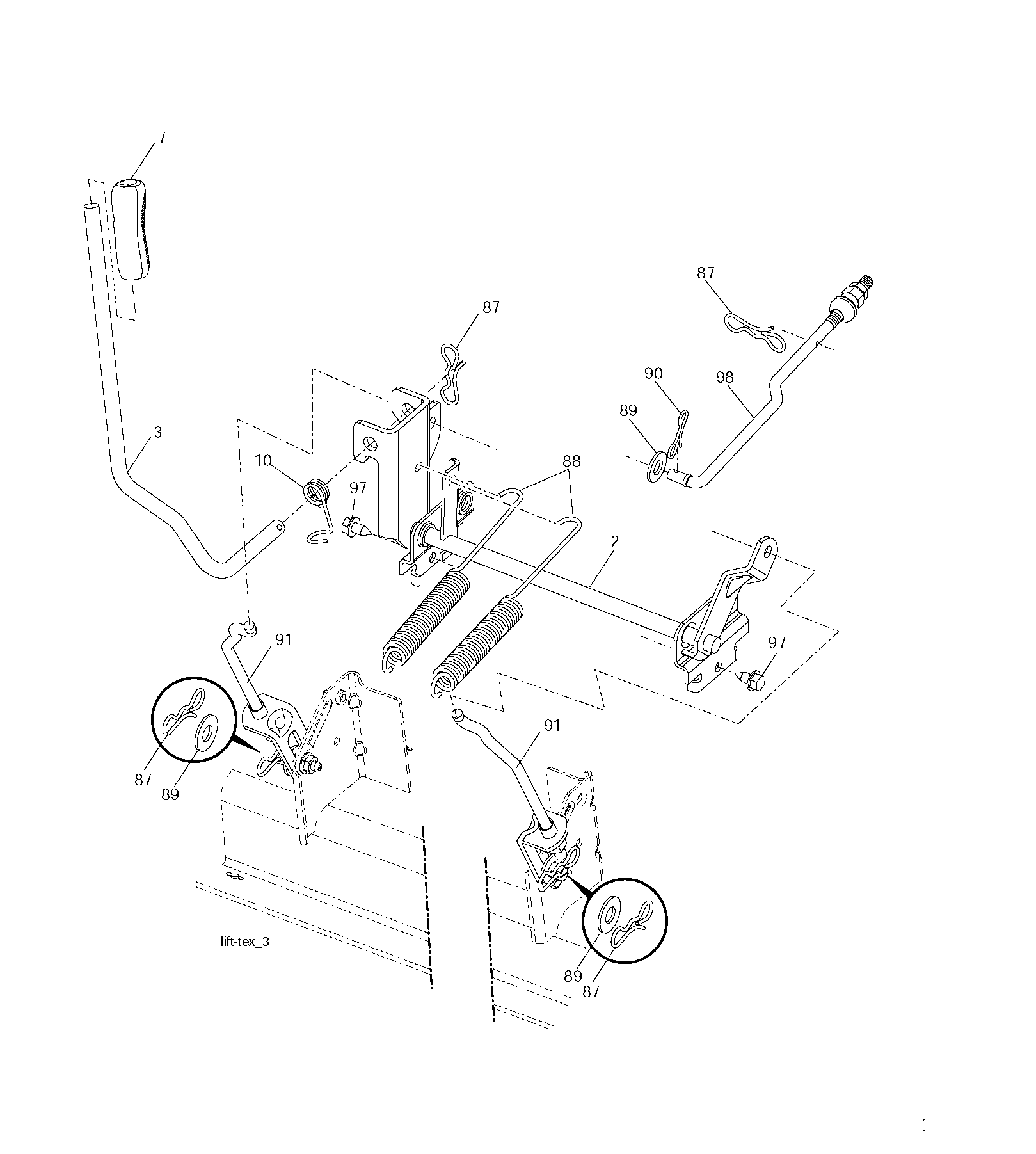 MOWER LIFT / DECK LIFT
