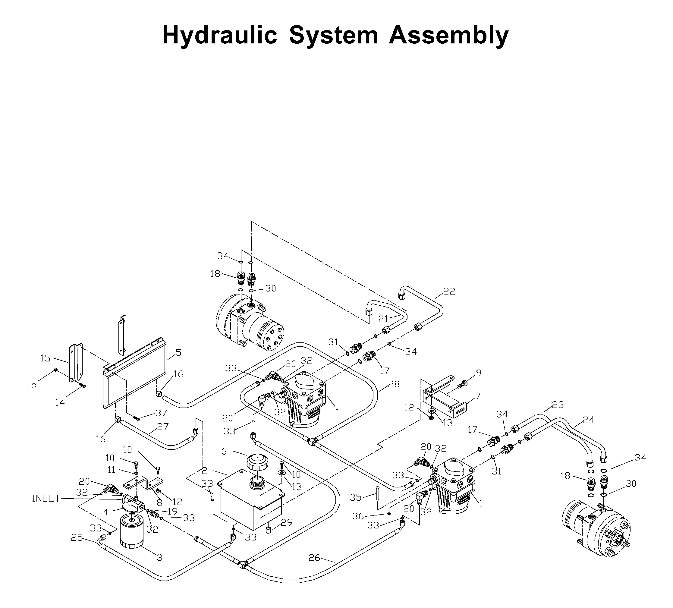 HYDRAULIC PUMP - MOTOR