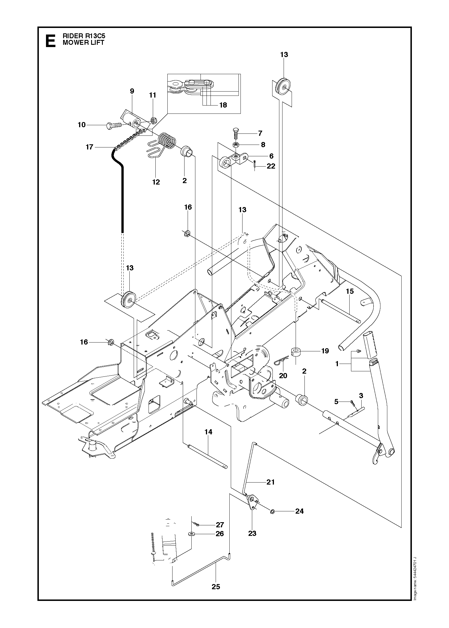MOWER LIFT / DECK LIFT