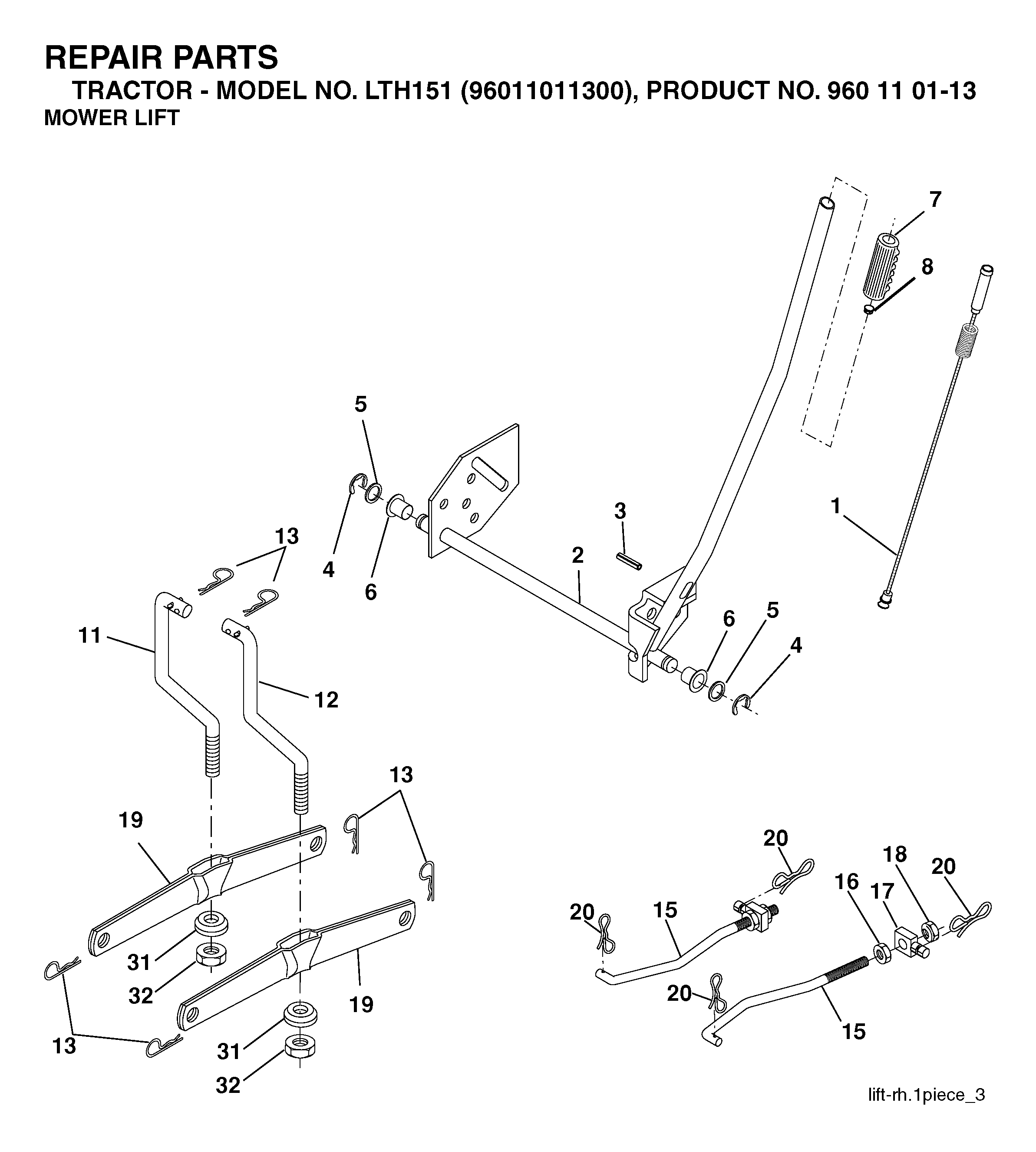 MOWER LIFT / DECK LIFT