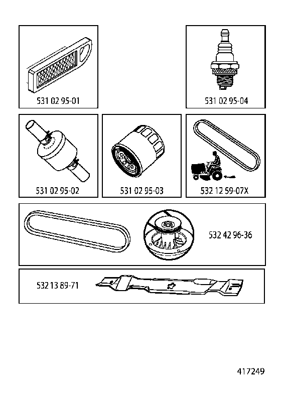 FREQUENTLY USED PARTS