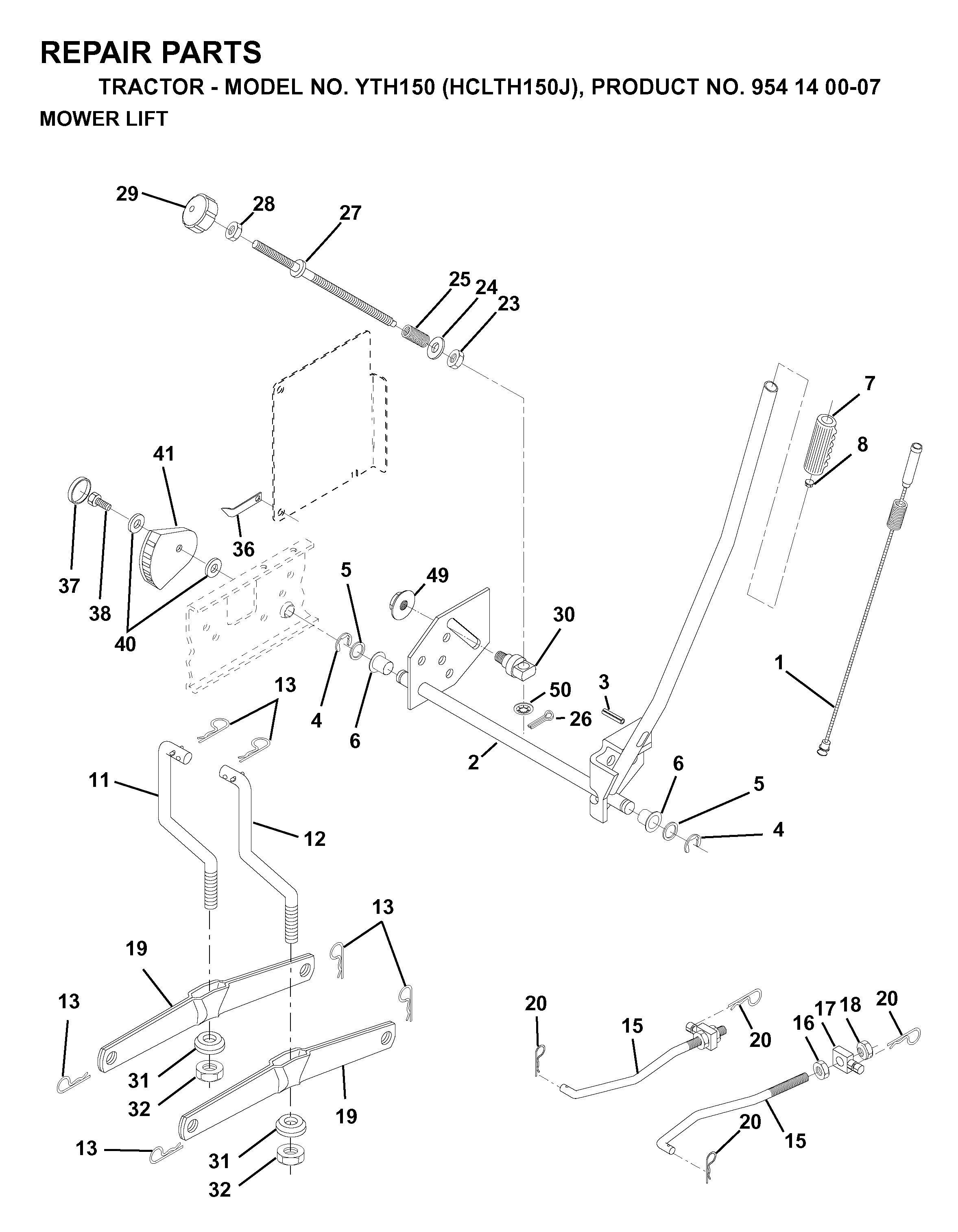 MOWER LIFT / DECK LIFT