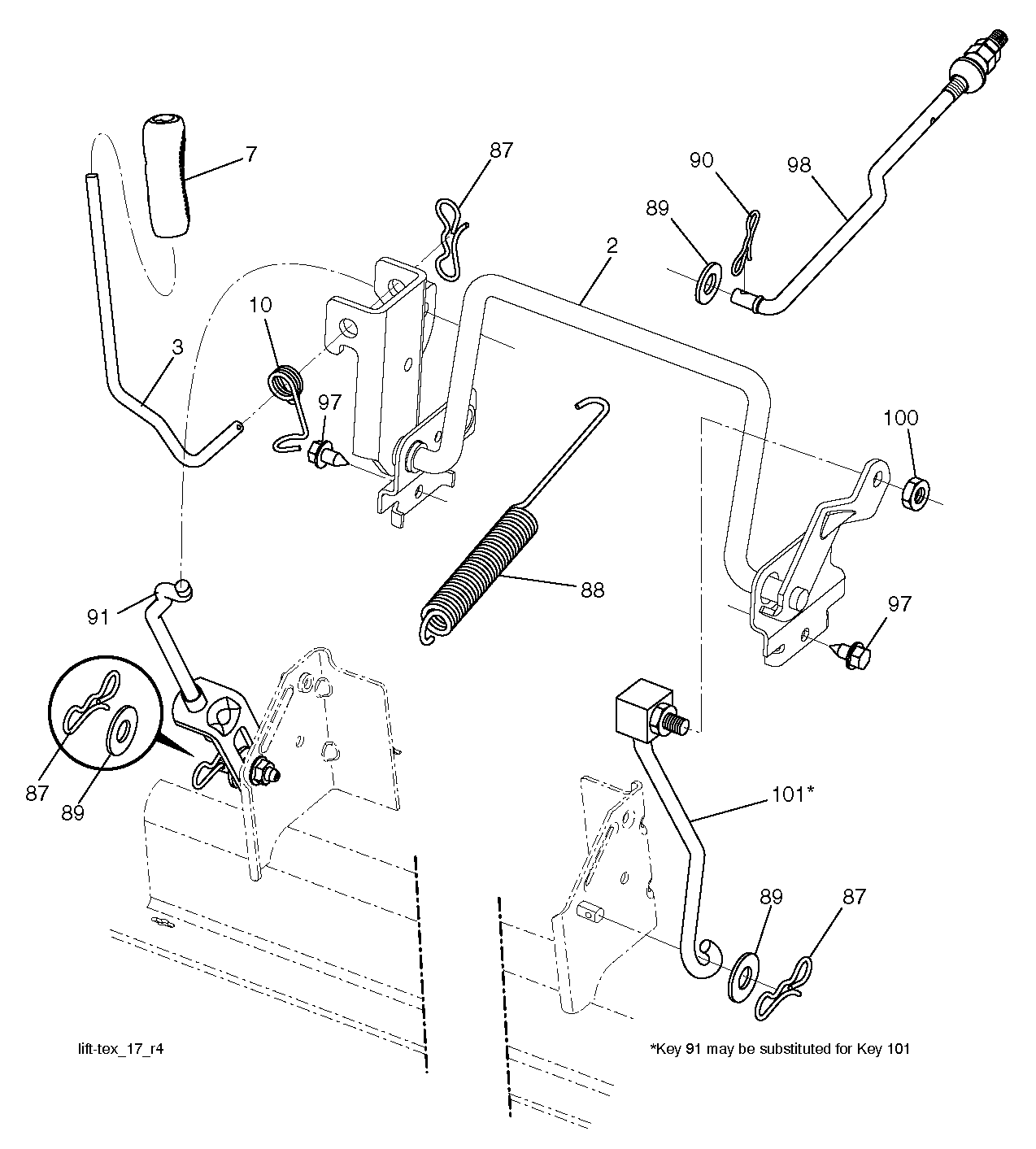MOWER LIFT / DECK LIFT
