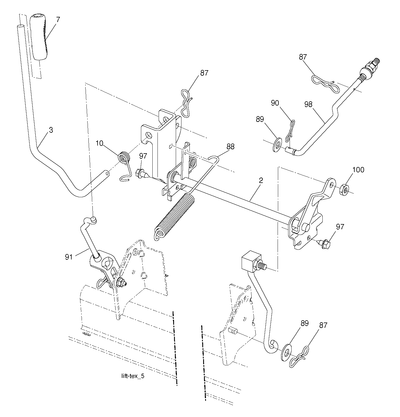 MOWER LIFT / DECK LIFT