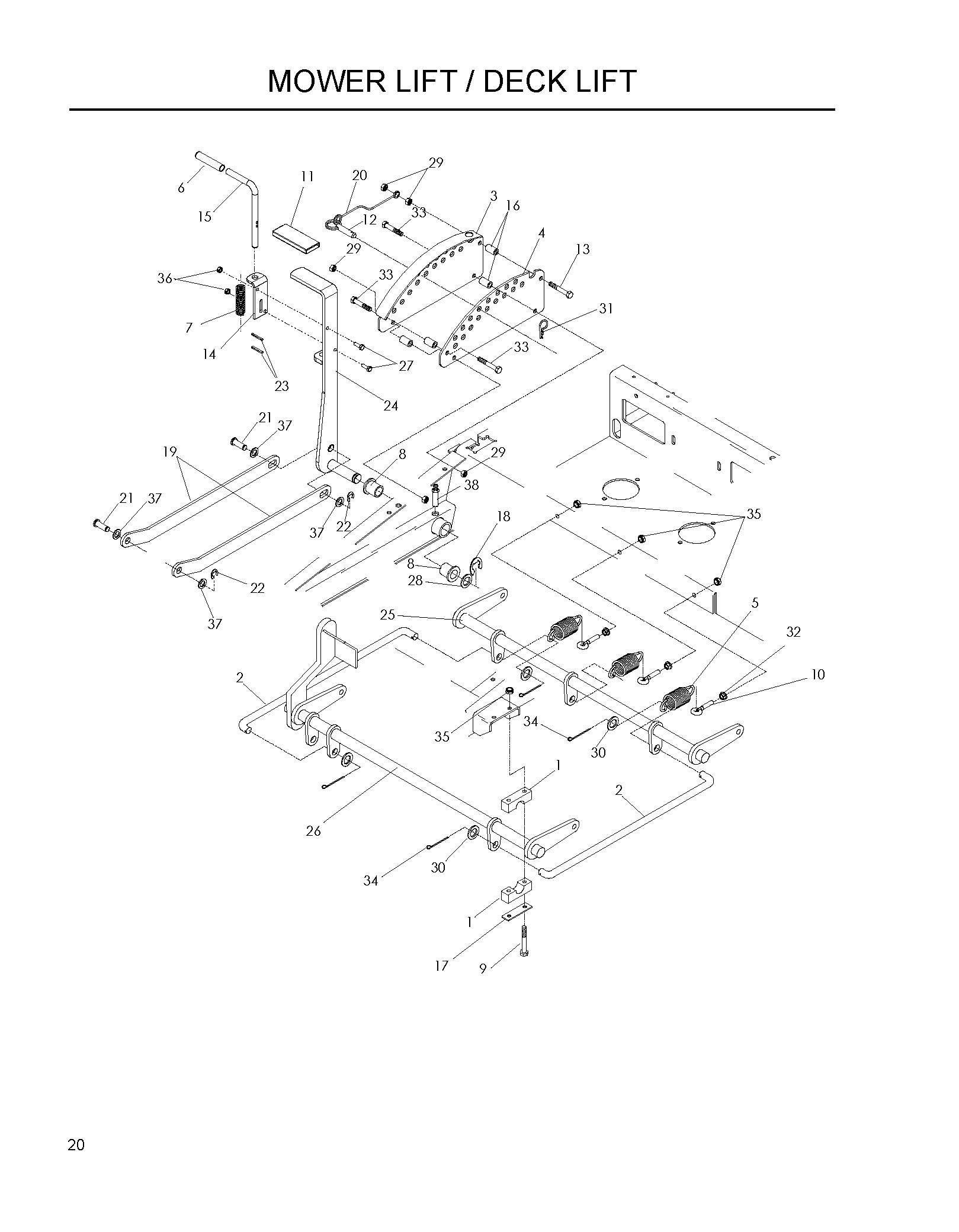 MOWER LIFT / DECK LIFT