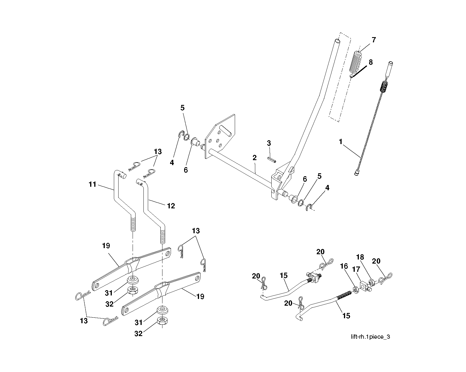 MOWER LIFT / DECK LIFT