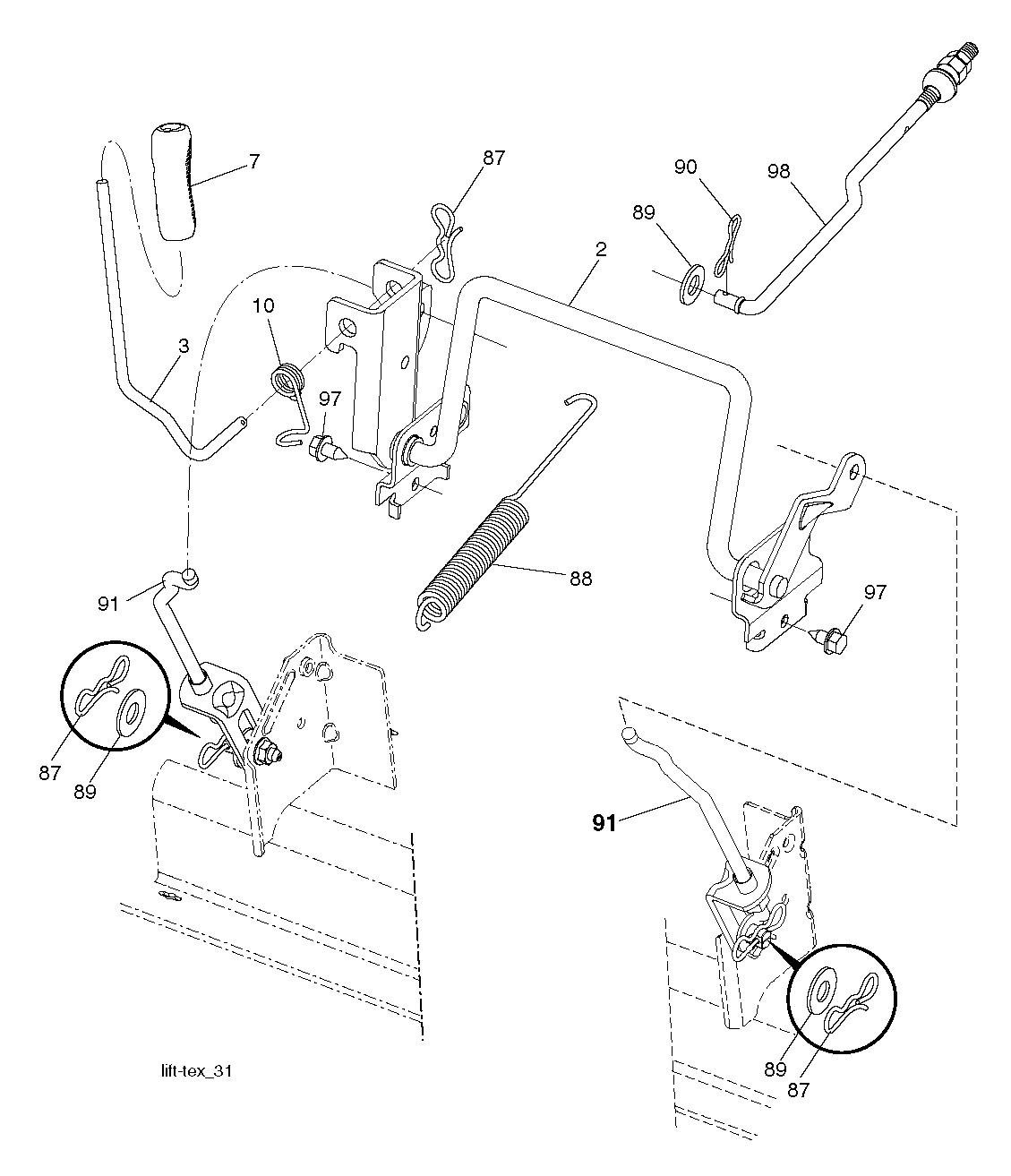 MOWER LIFT / DECK LIFT
