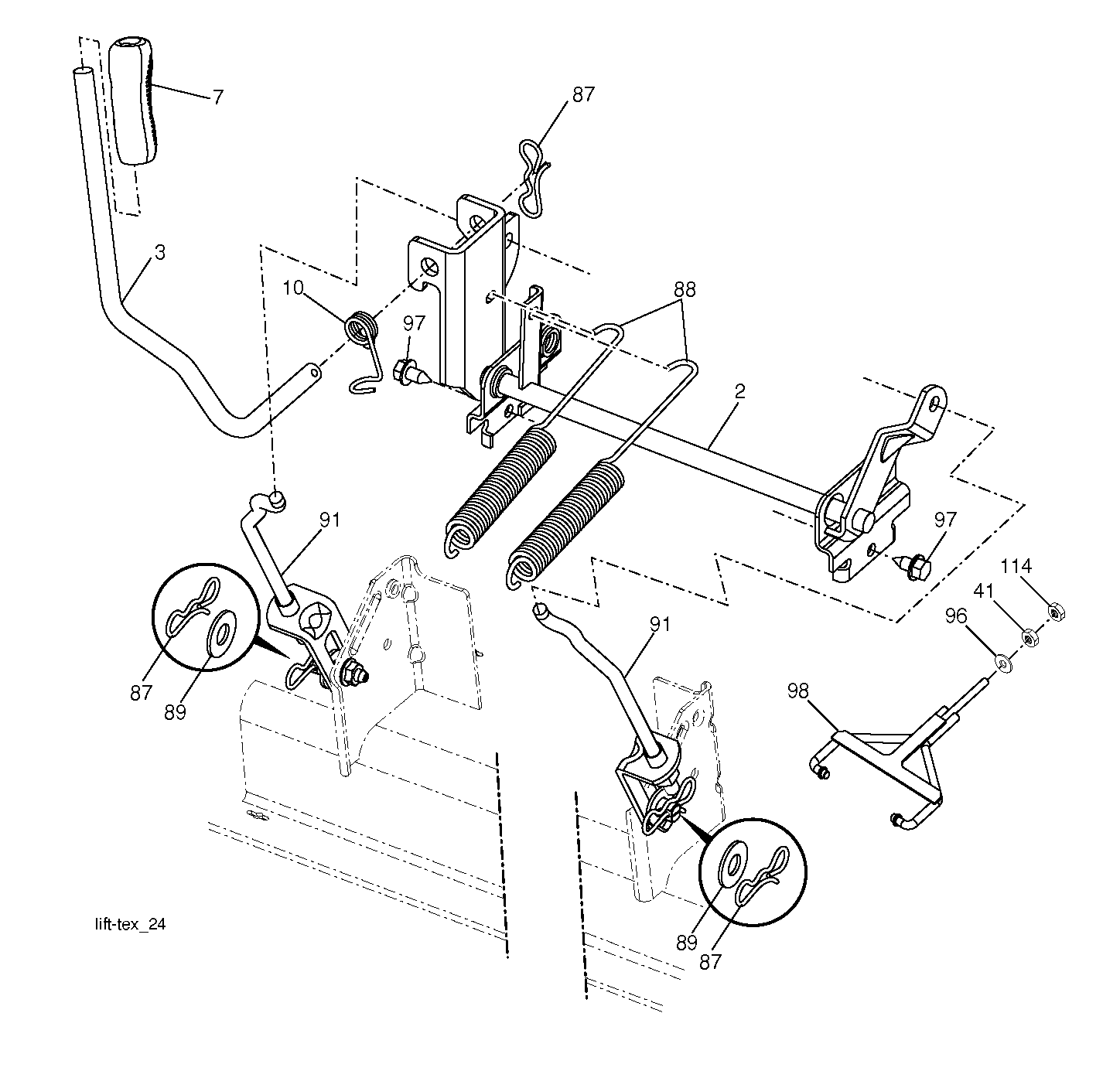 MOWER LIFT / DECK LIFT