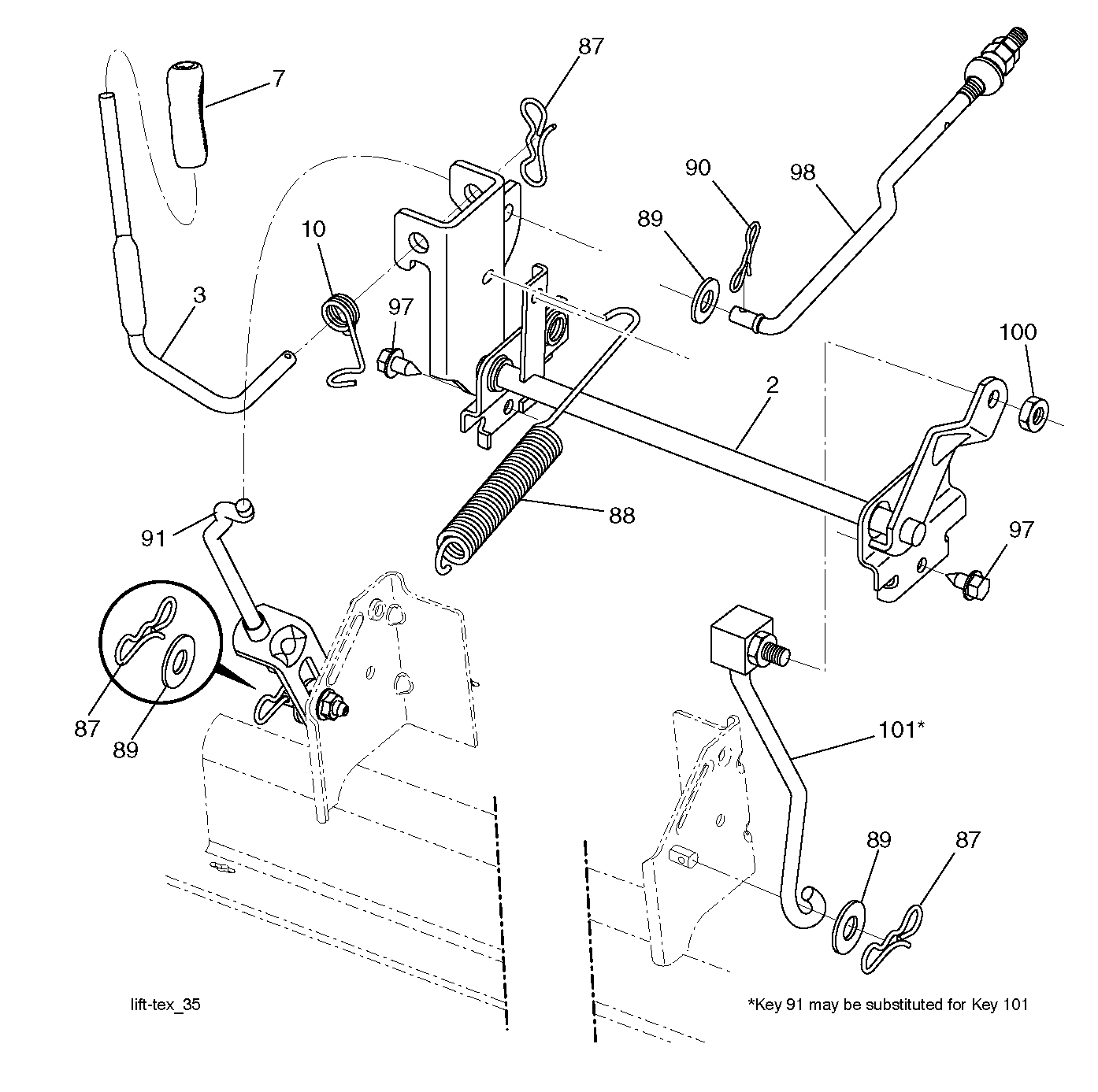 MOWER LIFT / DECK LIFT