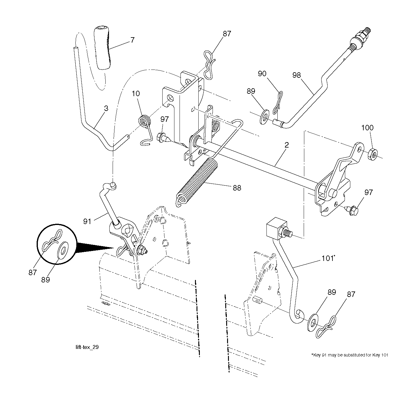 MOWER LIFT / DECK LIFT