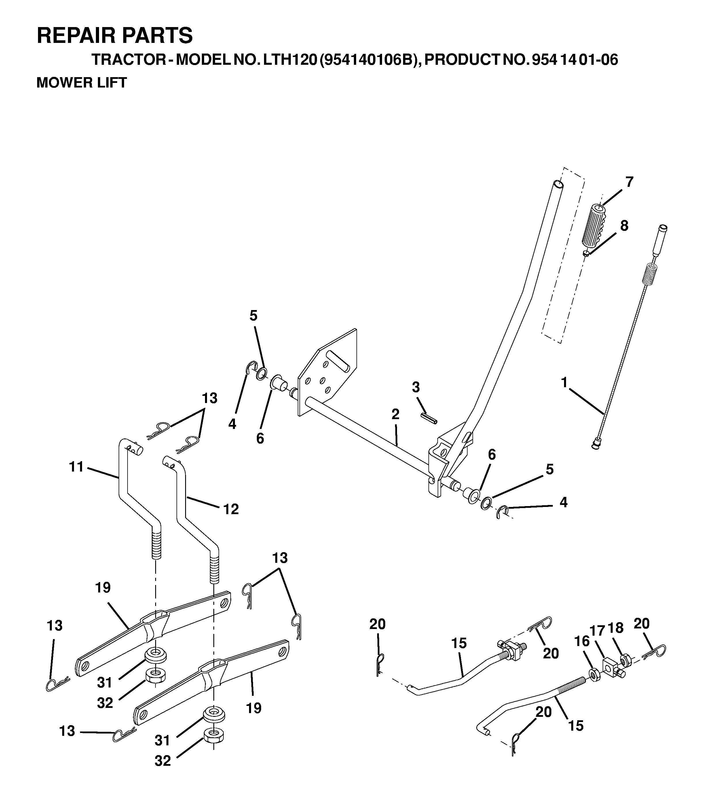 MOWER LIFT / DECK LIFT