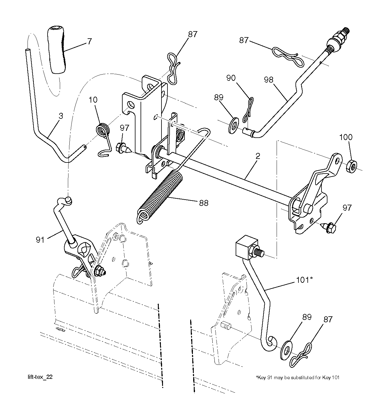 MOWER LIFT / DECK LIFT