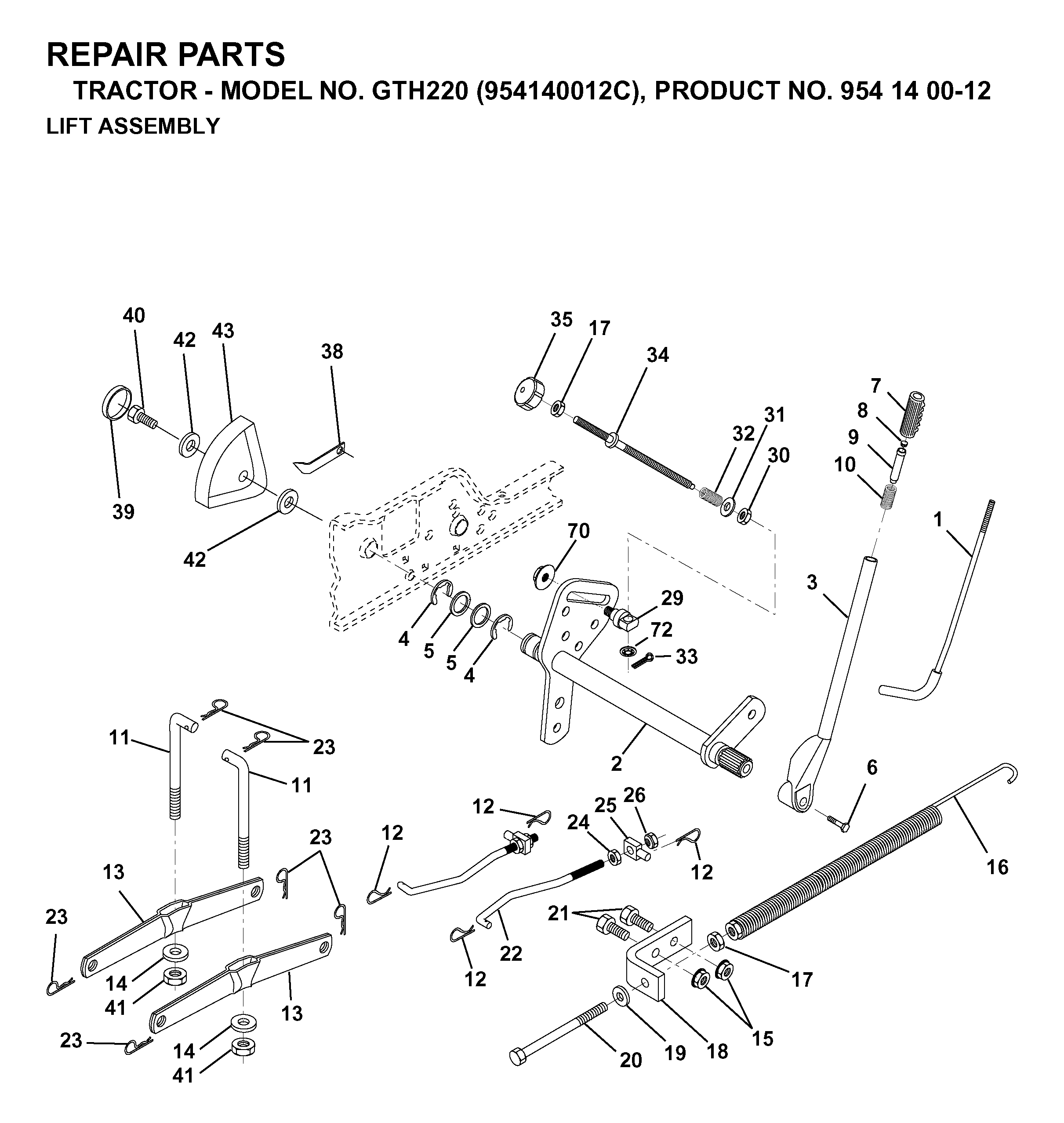 MOWER LIFT / DECK LIFT