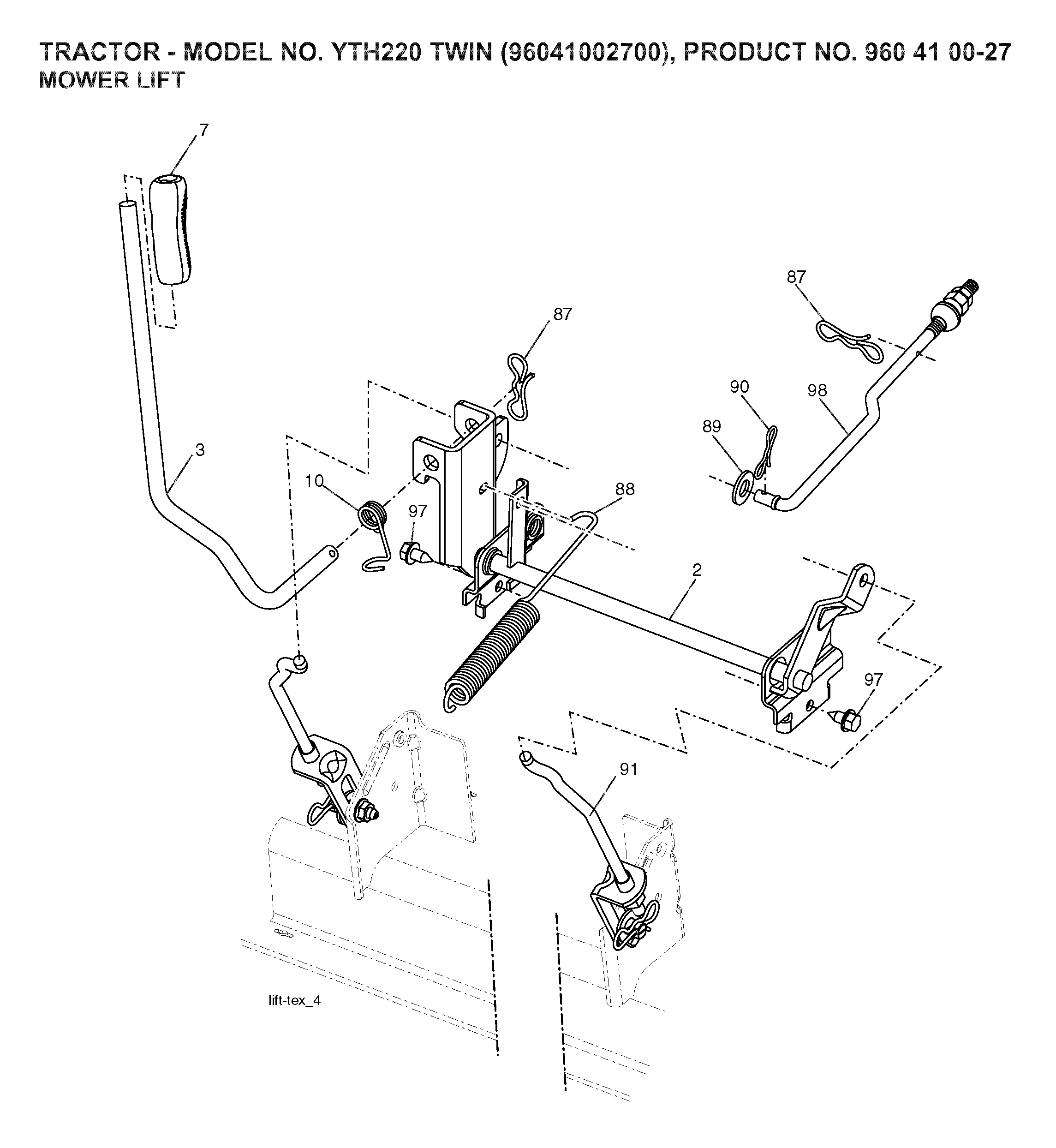 MOWER LIFT / DECK LIFT