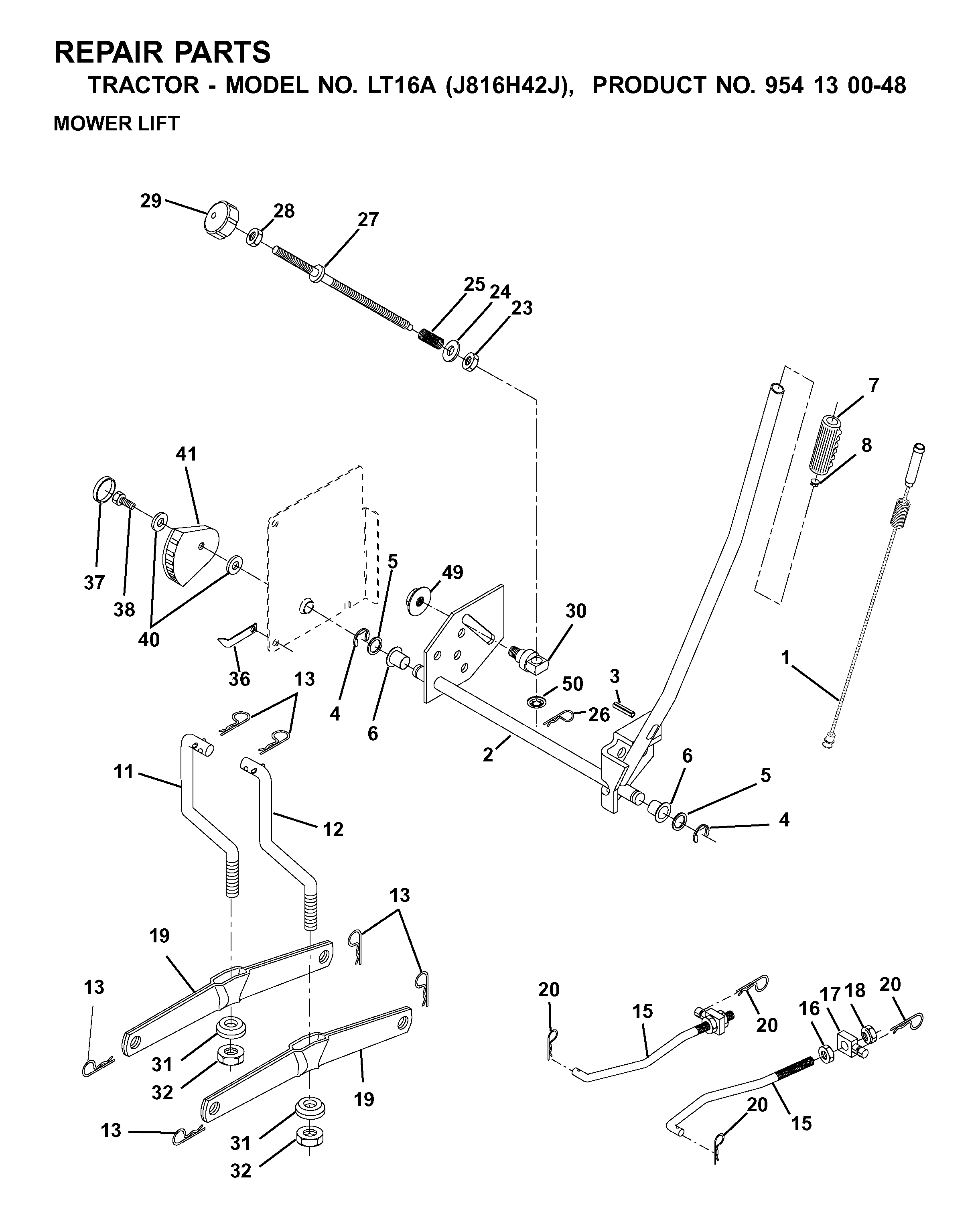 MOWER LIFT / DECK LIFT