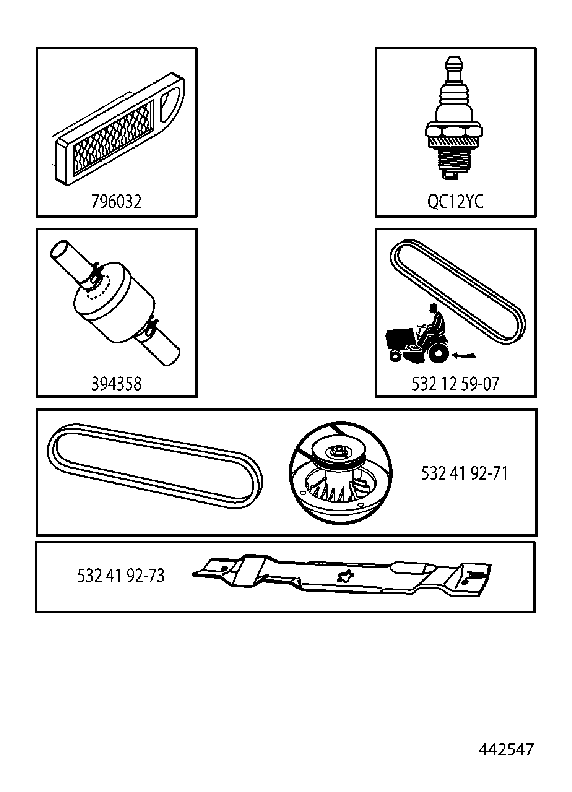 FREQUENTLY USED PARTS