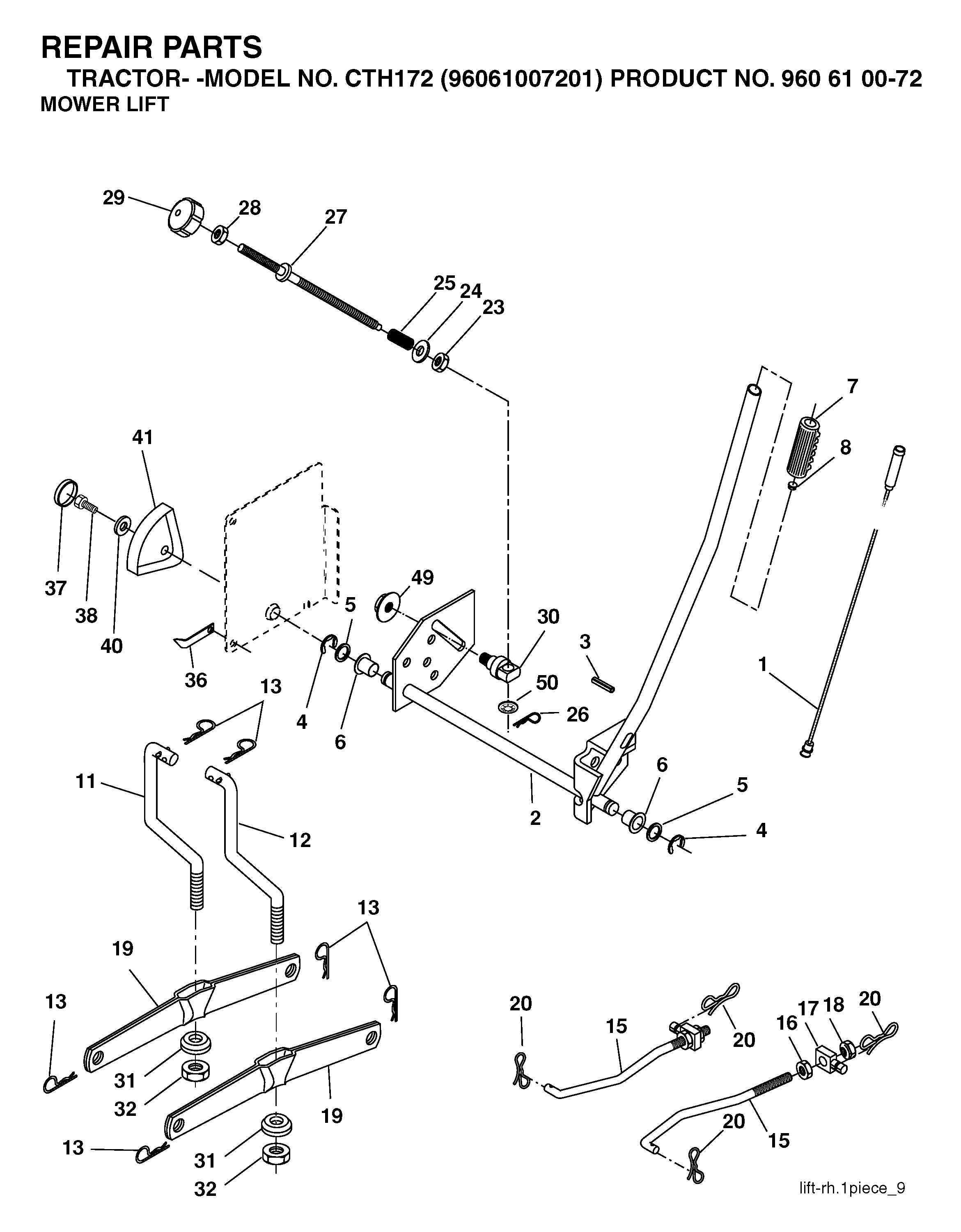 MOWER LIFT / DECK LIFT