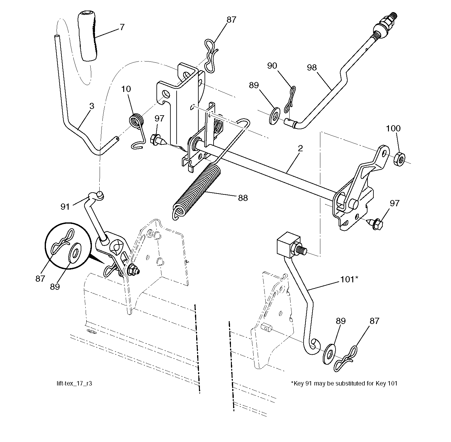 MOWER LIFT / DECK LIFT