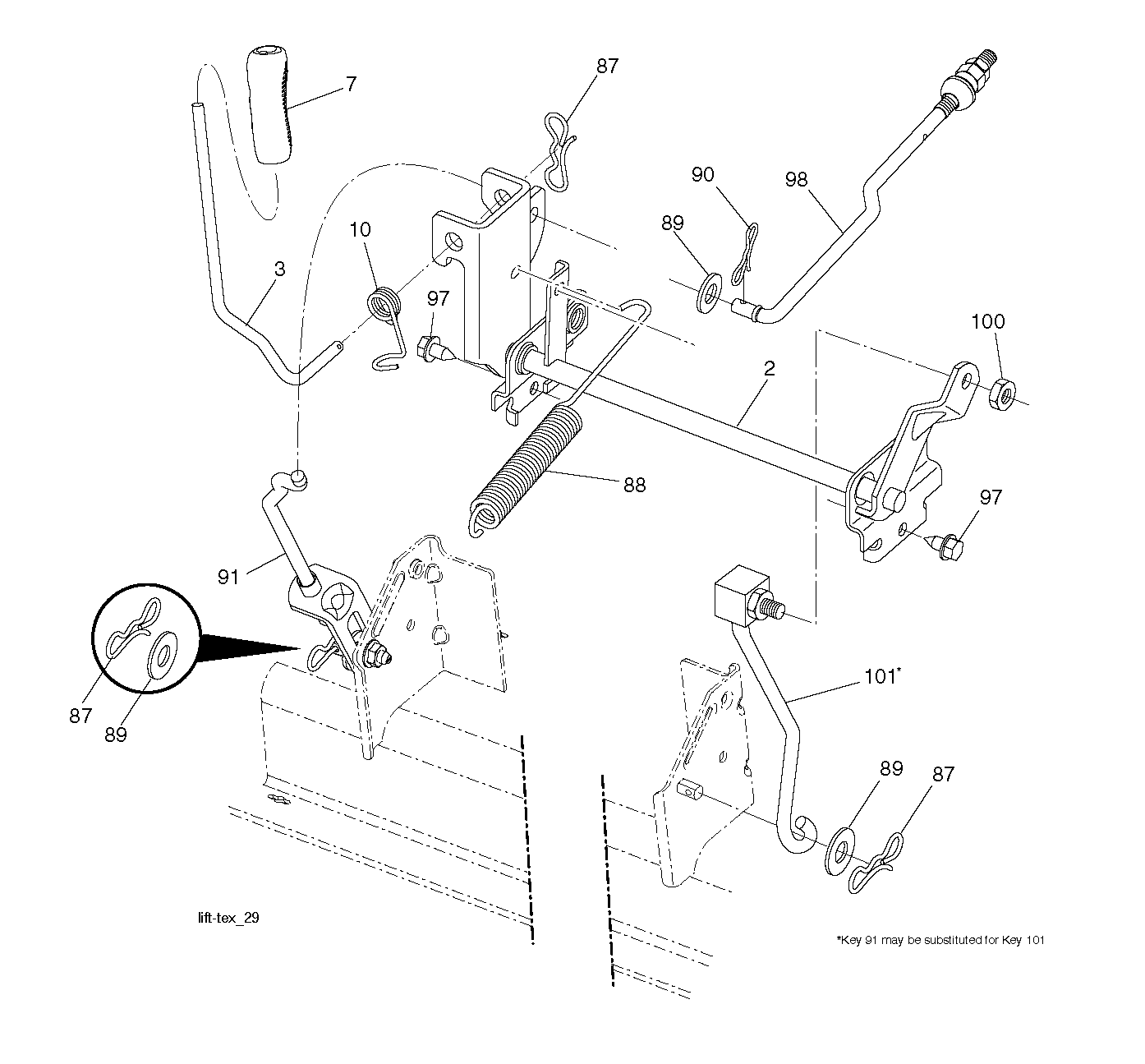 MOWER LIFT / DECK LIFT