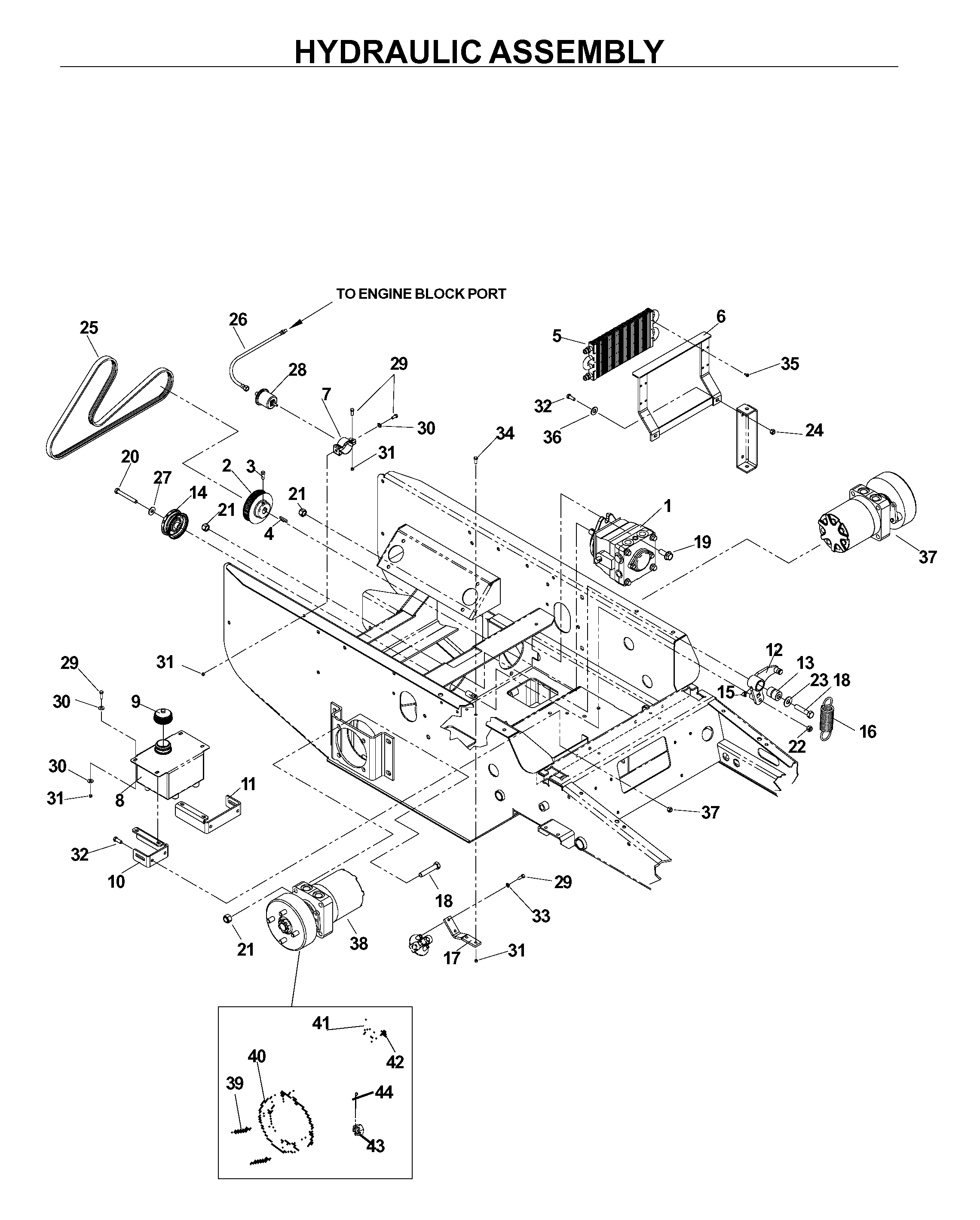 HYDRAULIC PUMP - MOTOR