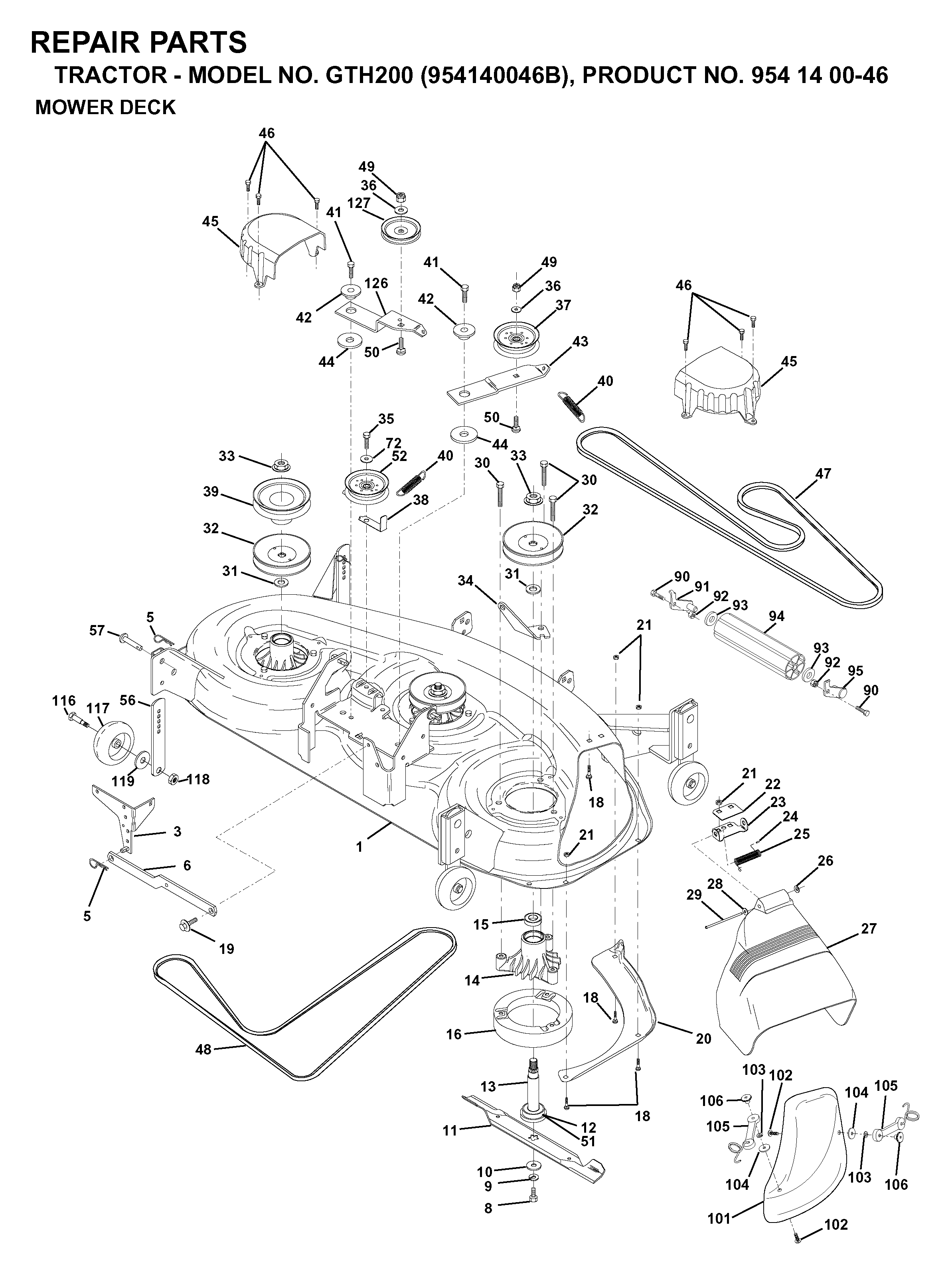MOWER DECK / CUTTING DECK