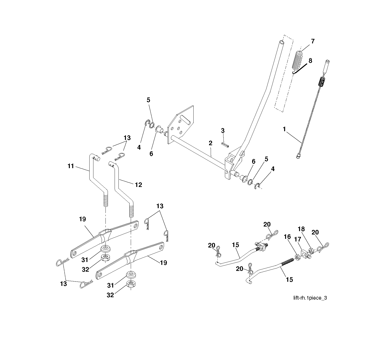 MOWER LIFT / DECK LIFT