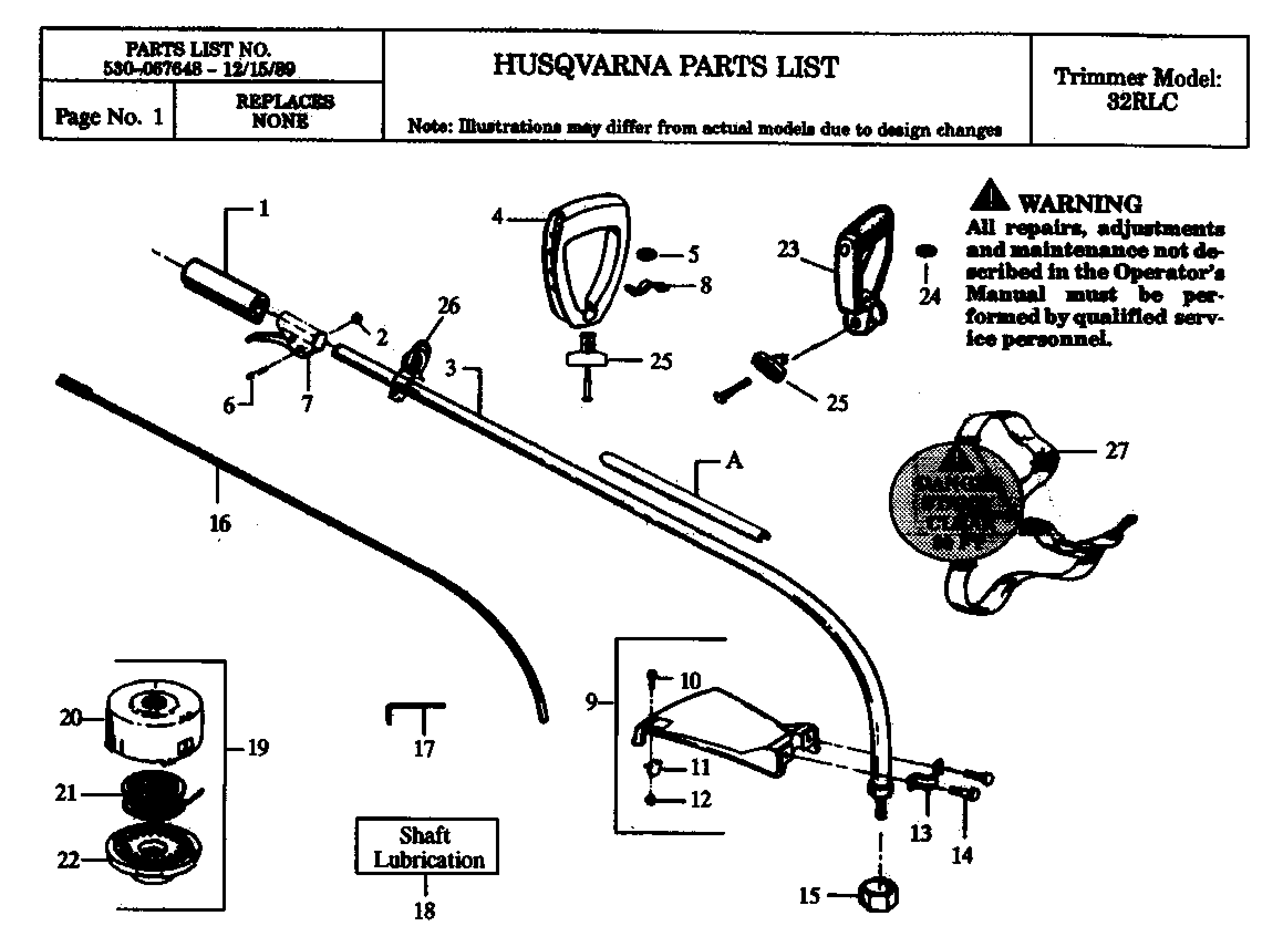 SHAFT & HANDLE