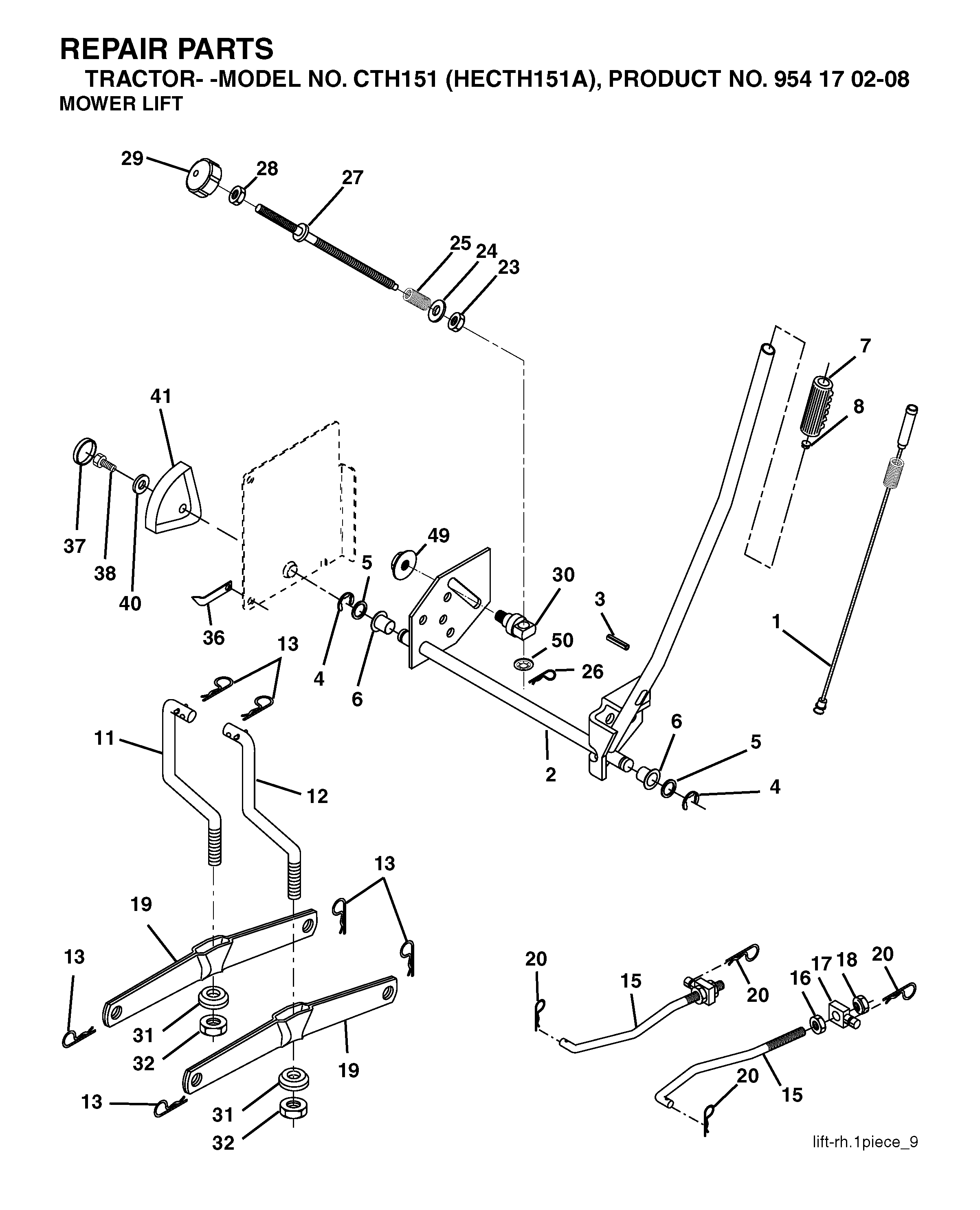 MOWER LIFT / DECK LIFT