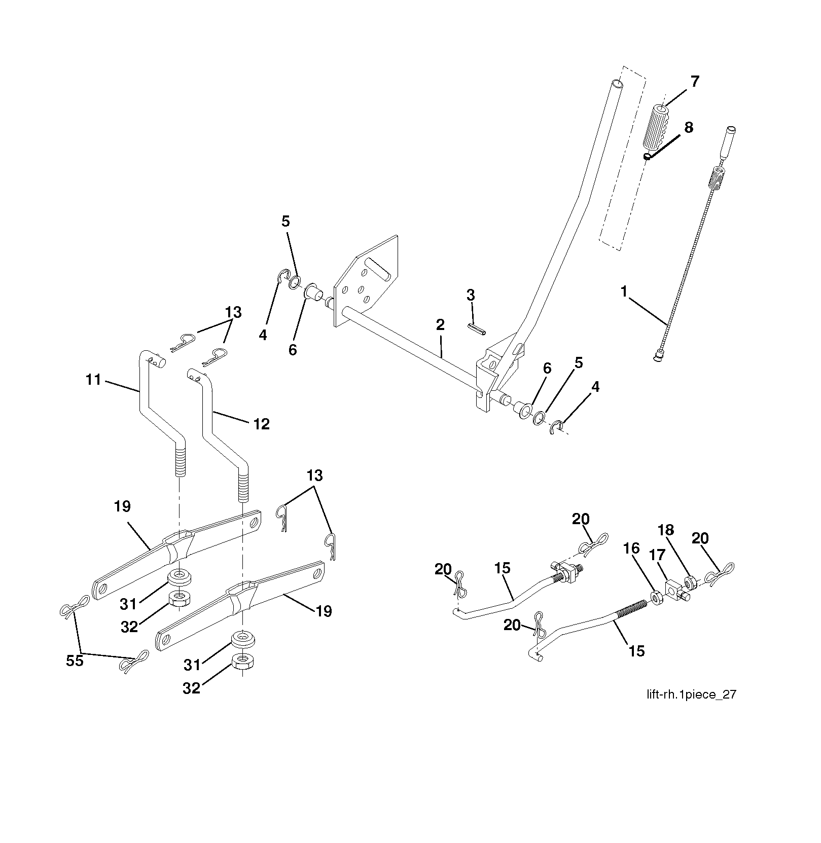 MOWER LIFT / DECK LIFT