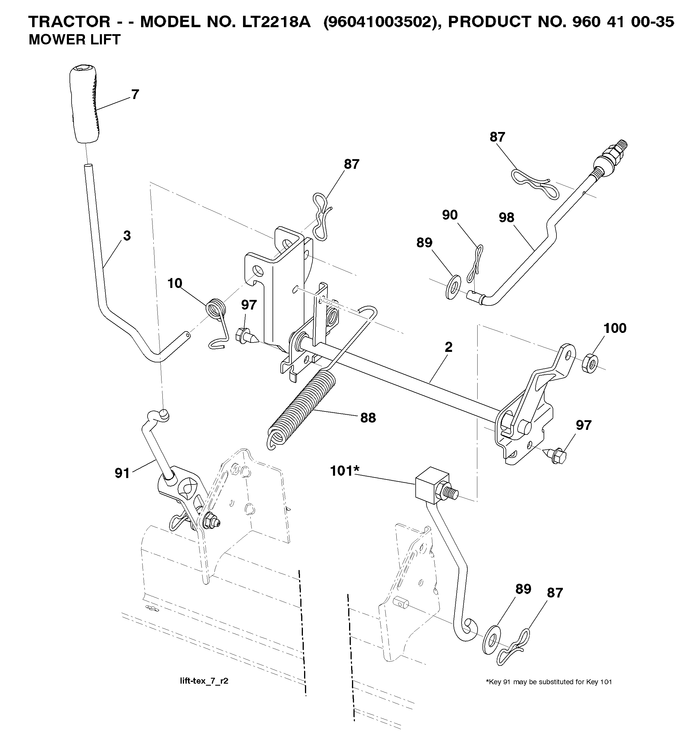 MOWER LIFT / DECK LIFT