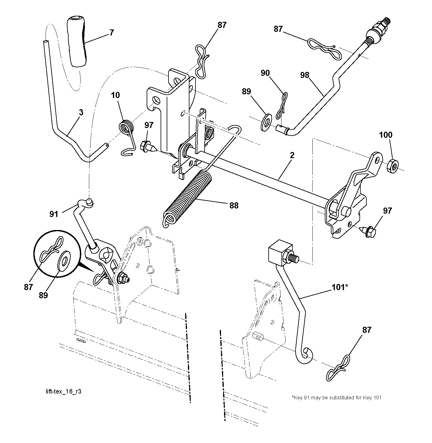 MOWER LIFT / DECK LIFT