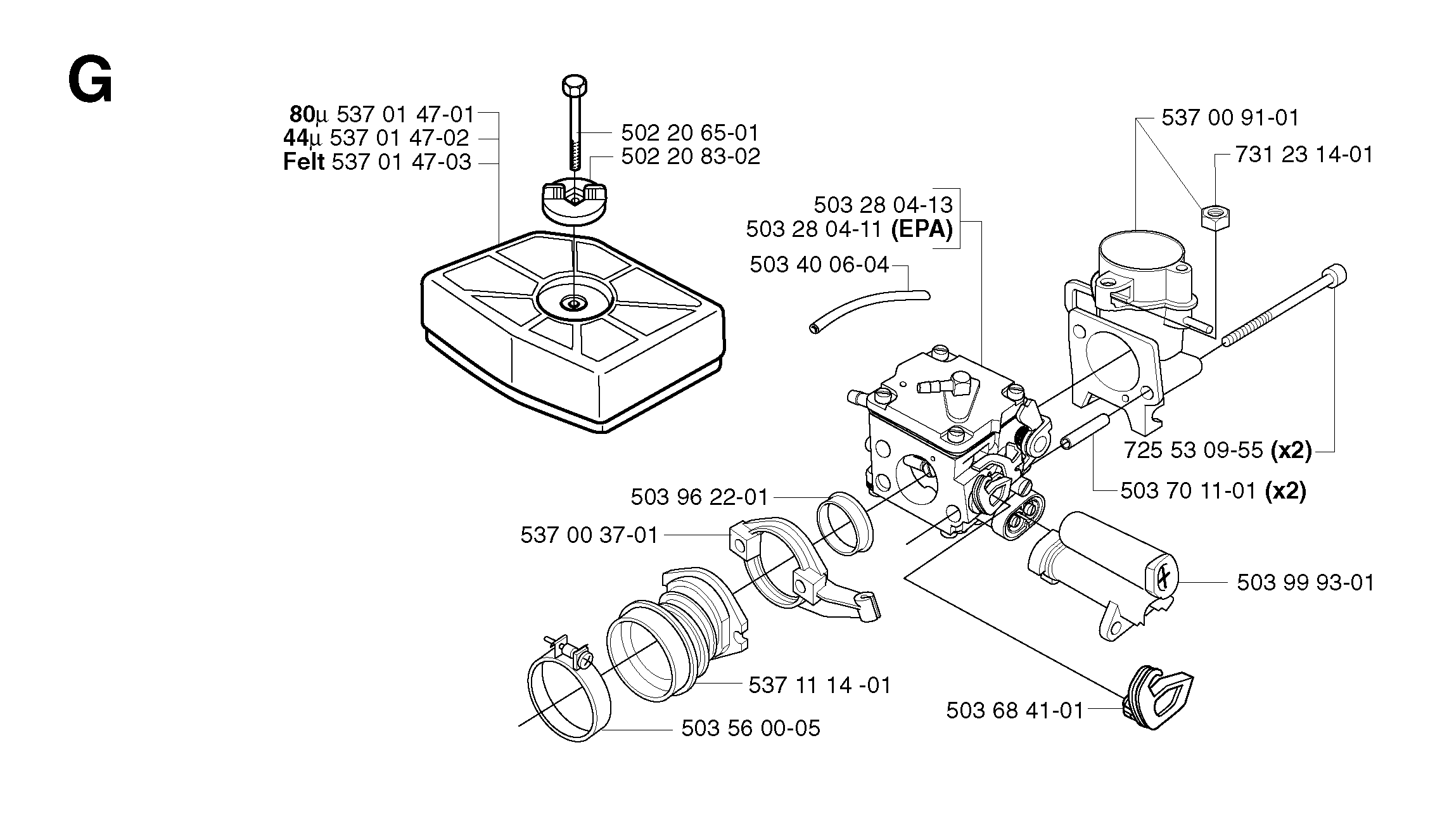 CARBURETOR & AIR FILTER