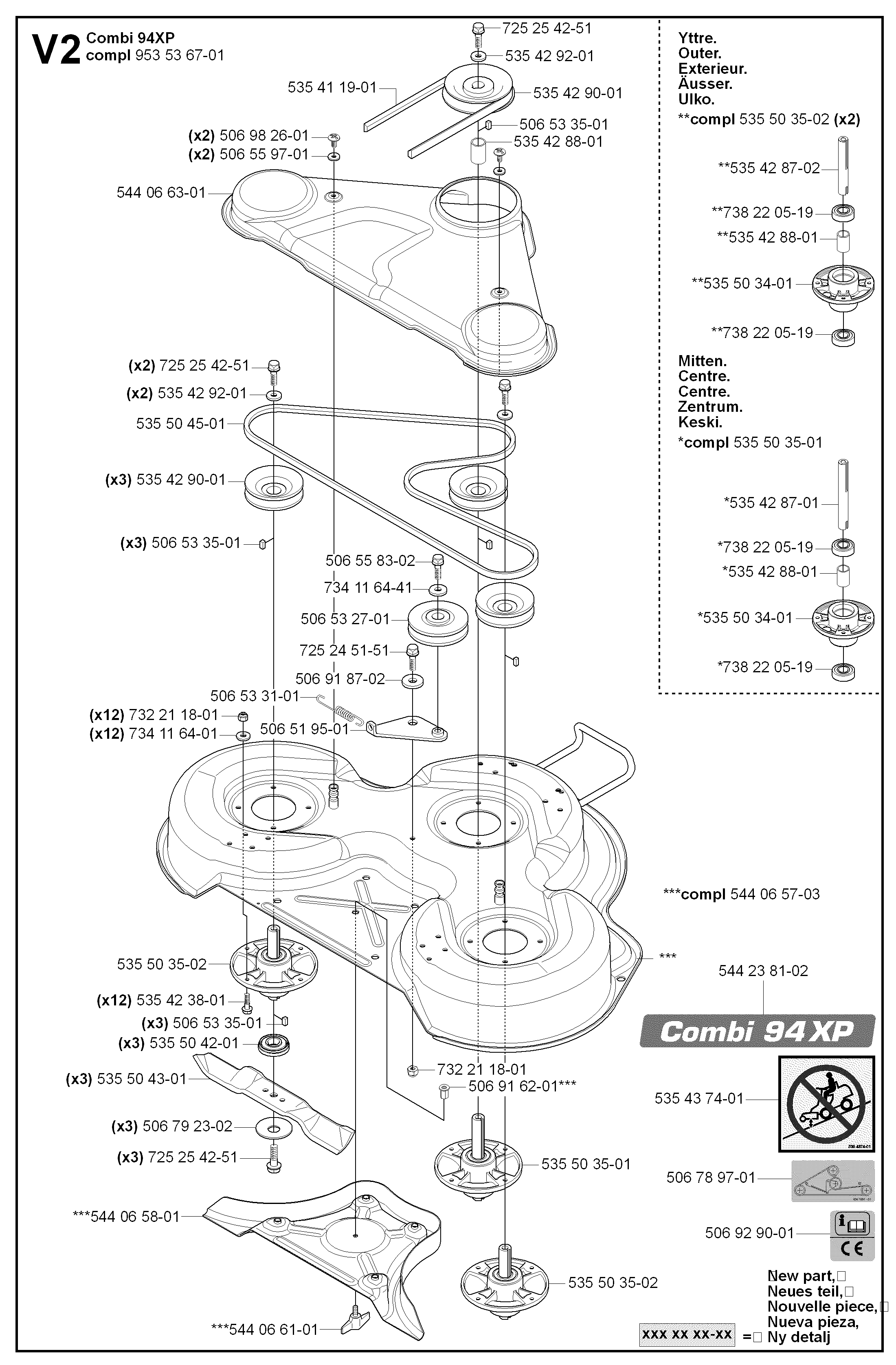 94CM CUTTING DECK