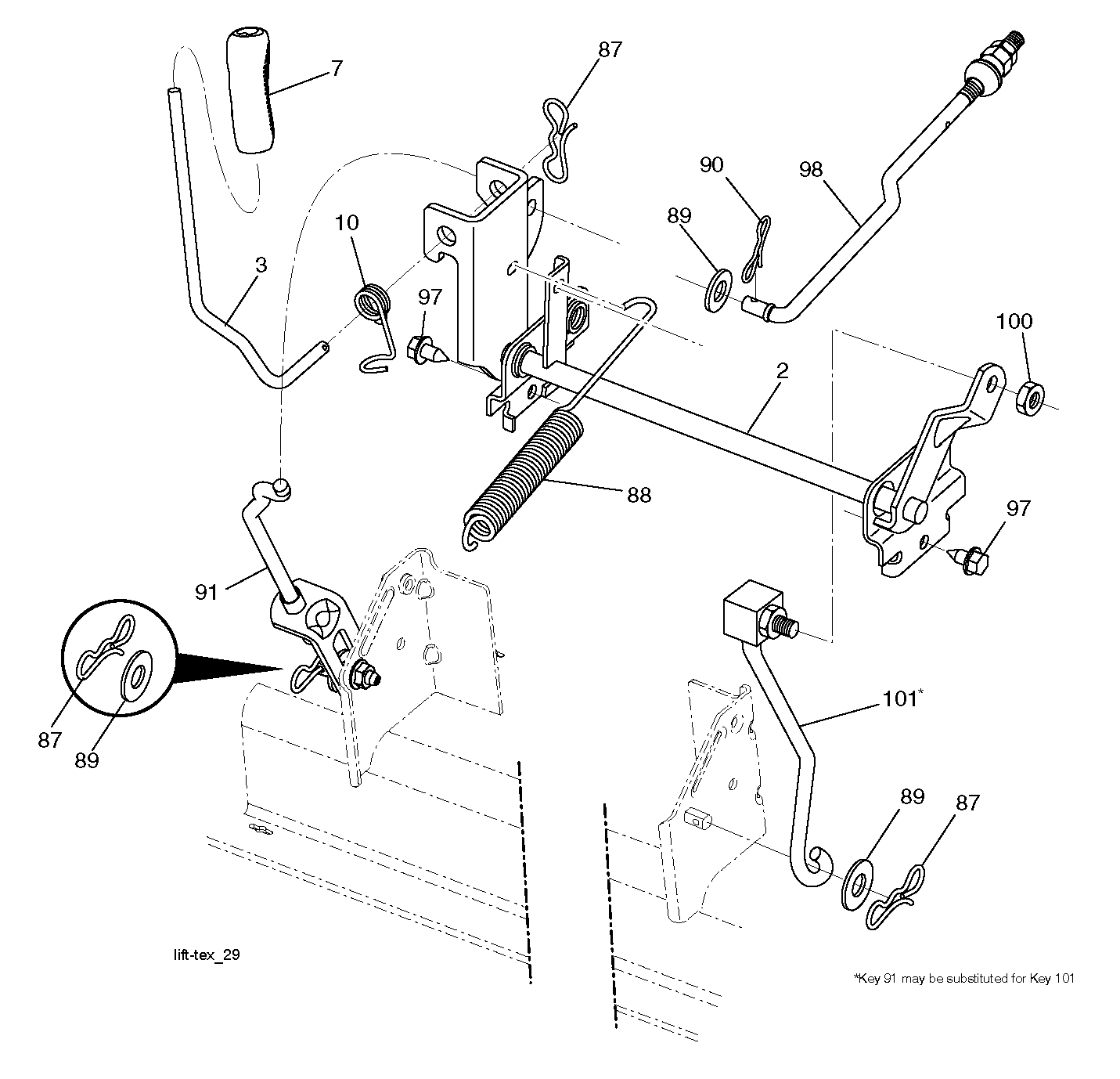 MOWER LIFT / DECK LIFT