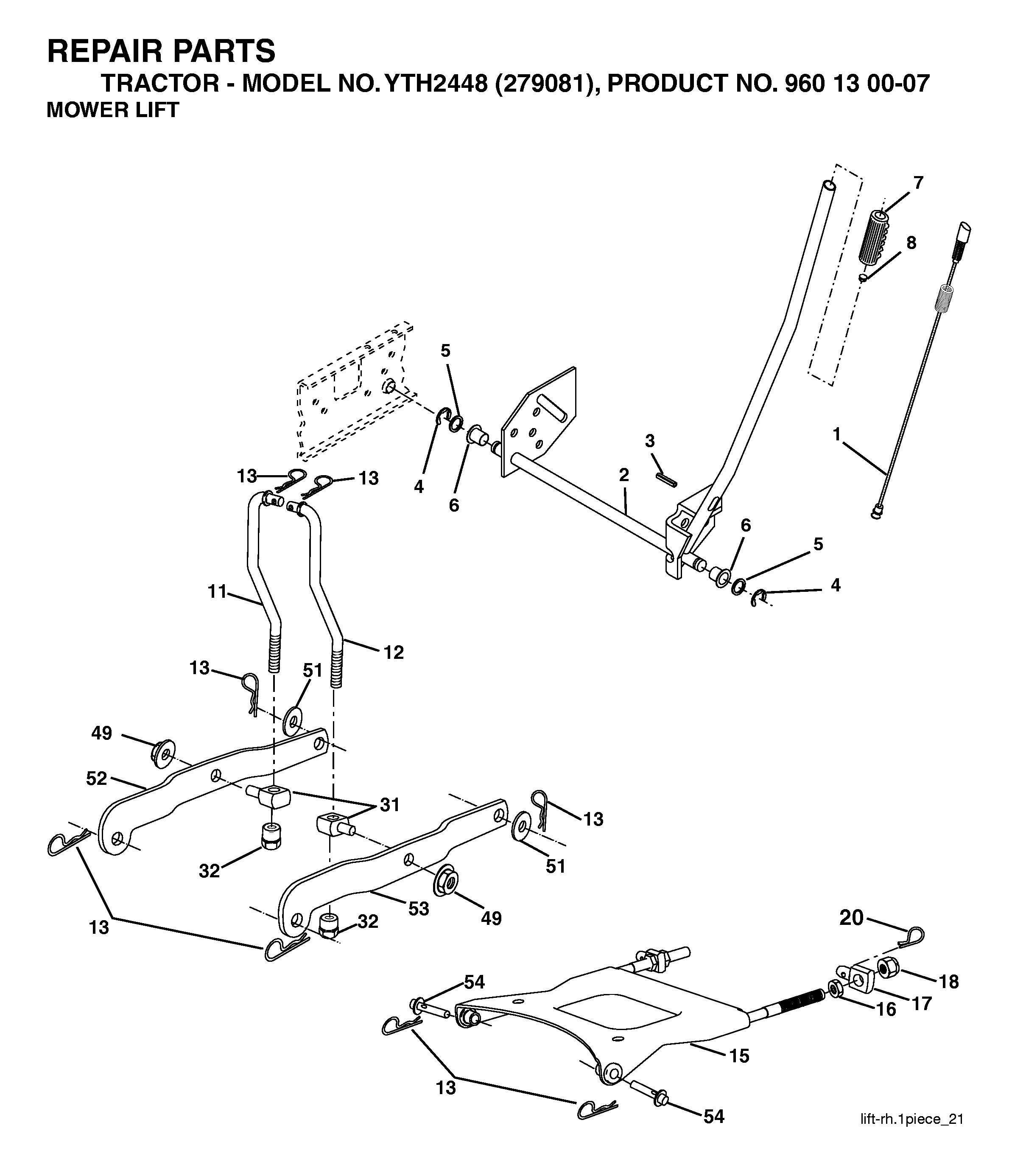 MOWER LIFT / DECK LIFT
