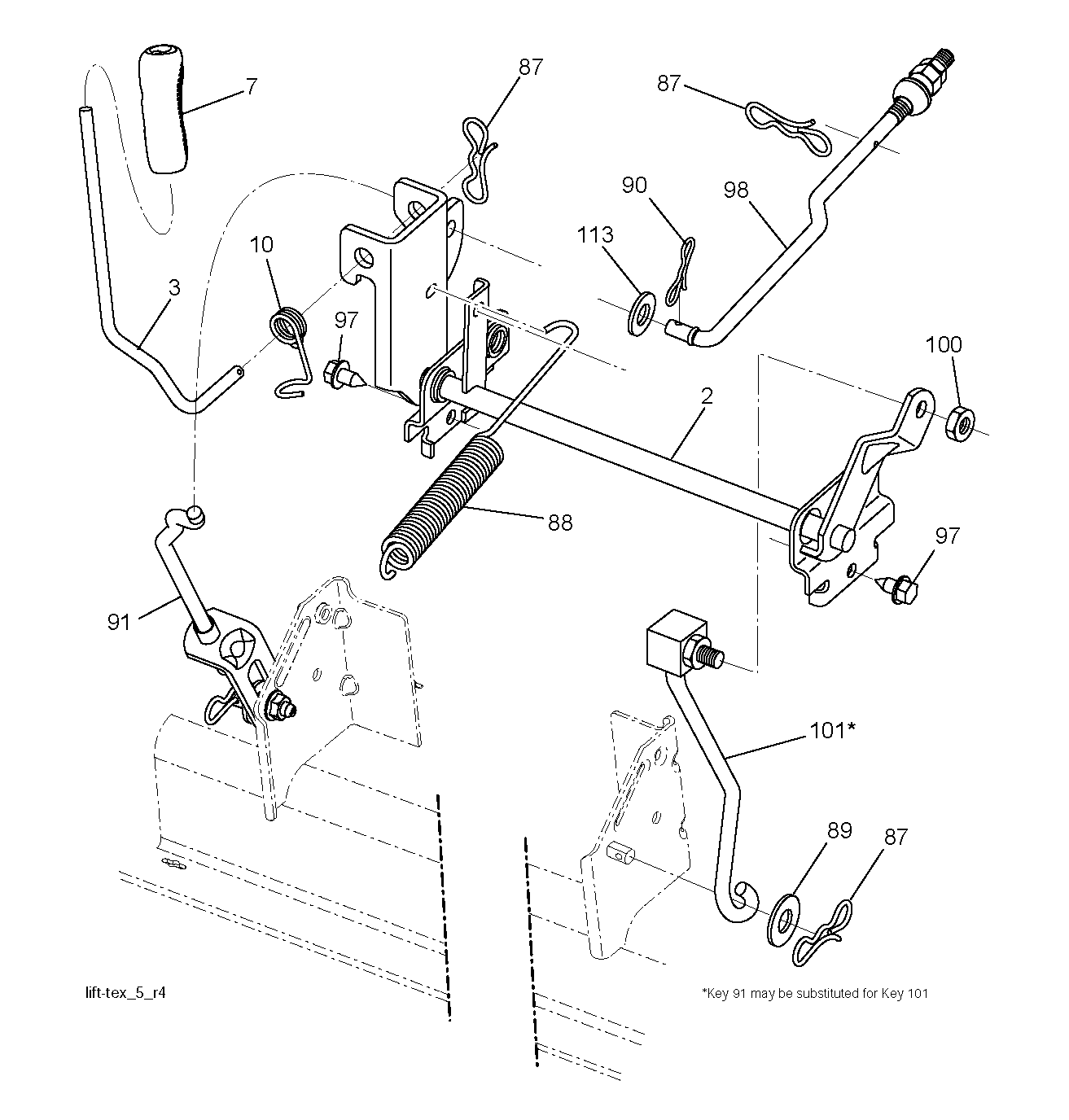 MOWER LIFT / DECK LIFT