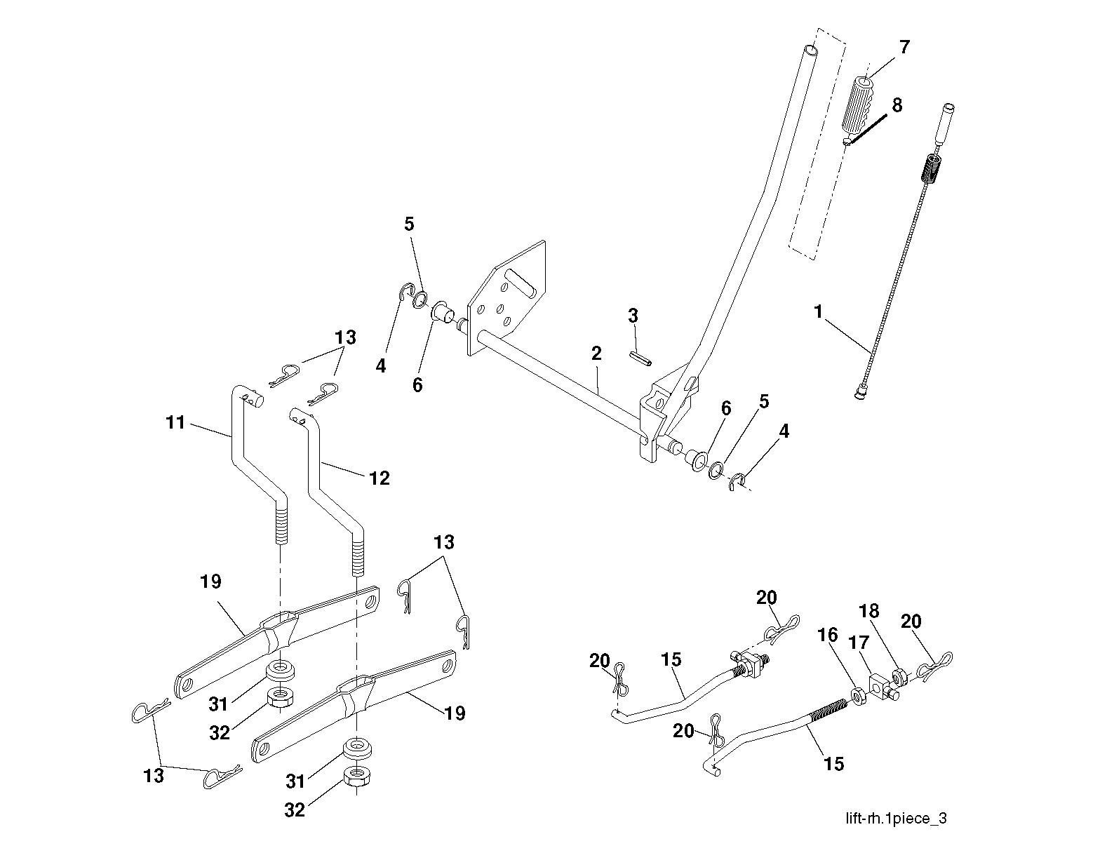 MOWER LIFT / DECK LIFT