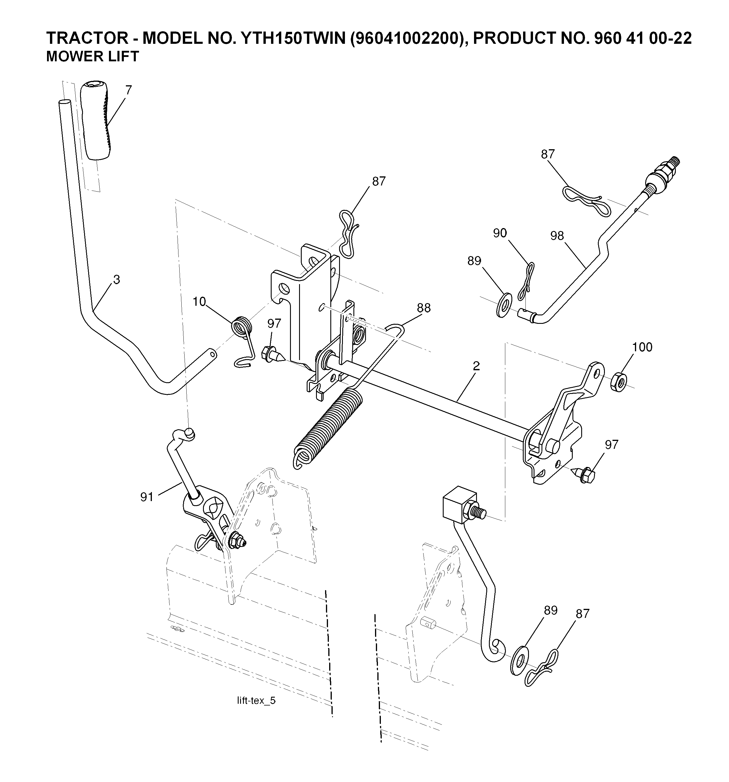 MOWER LIFT / DECK LIFT