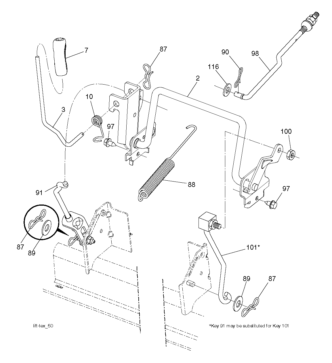 MOWER LIFT / DECK LIFT