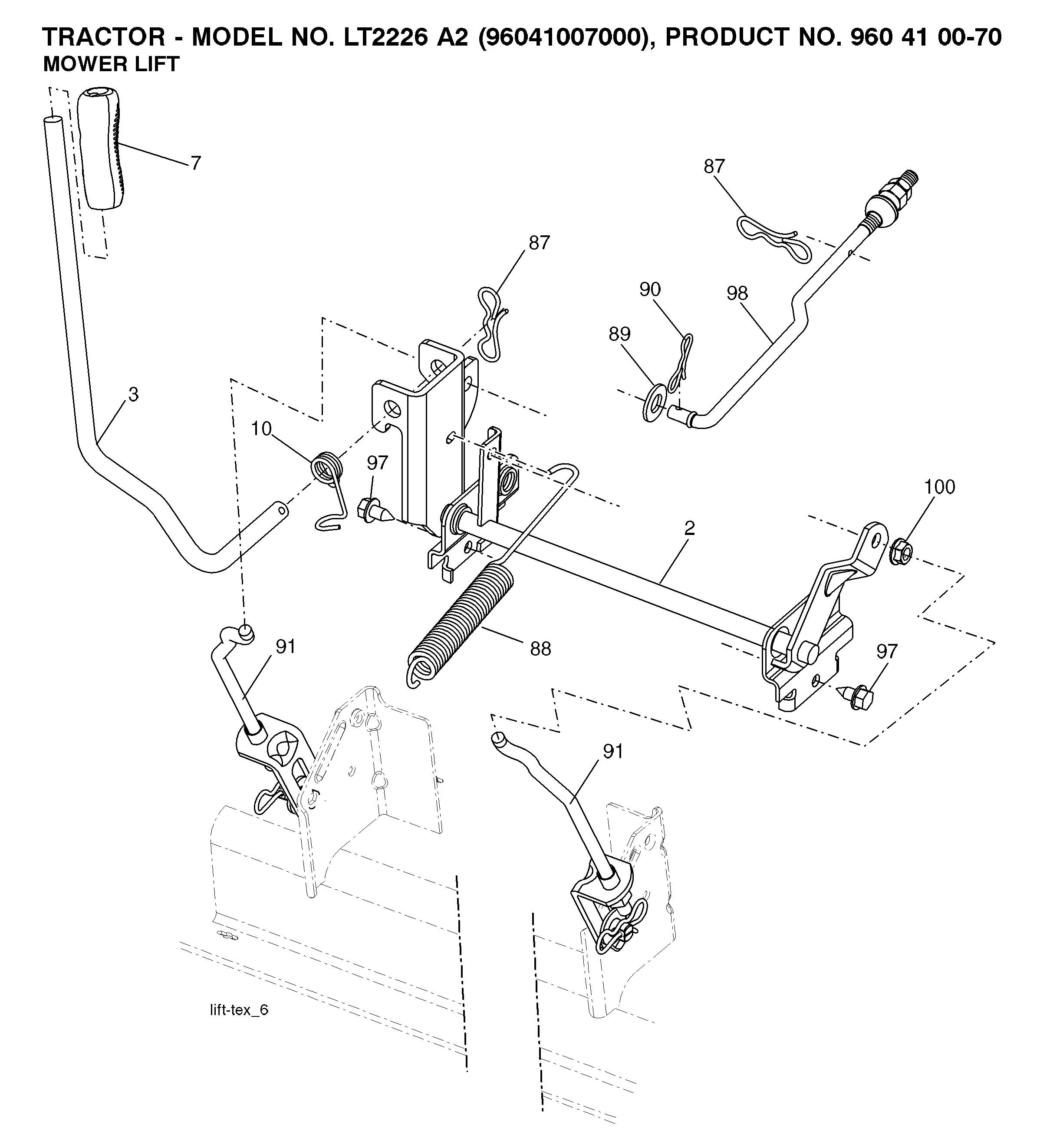 MOWER LIFT / DECK LIFT