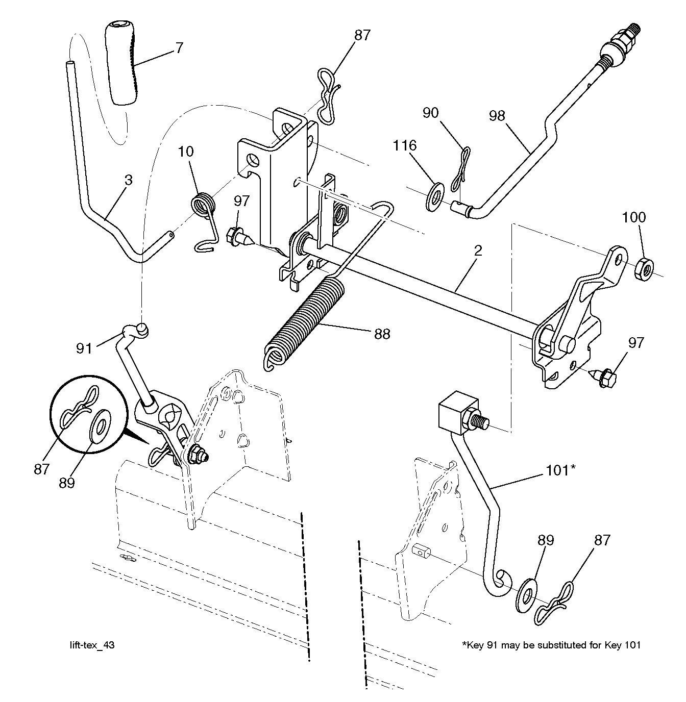 MOWER LIFT / DECK LIFT