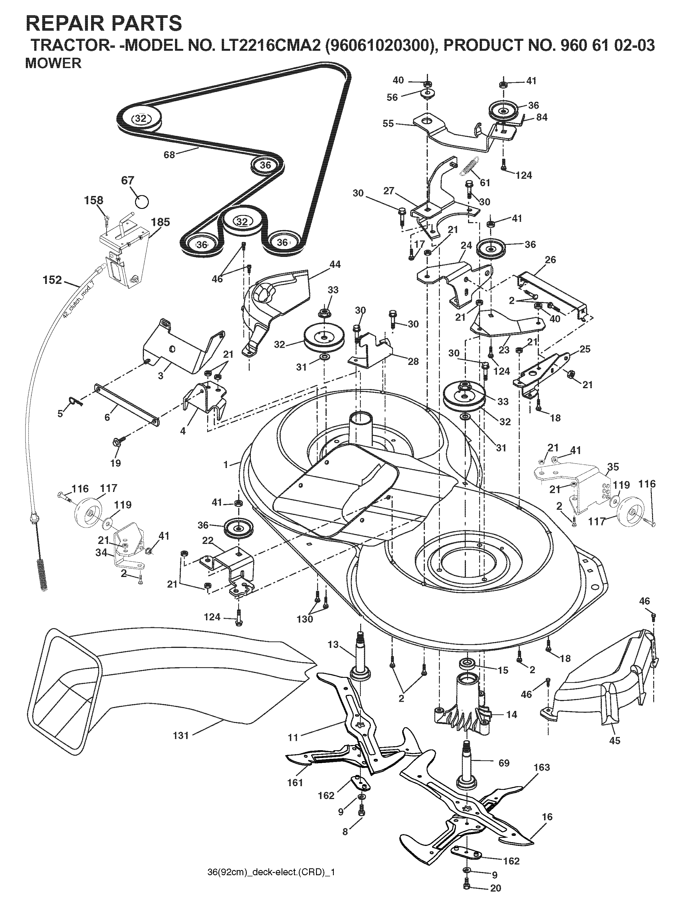 MOWER DECK / CUTTING DECK