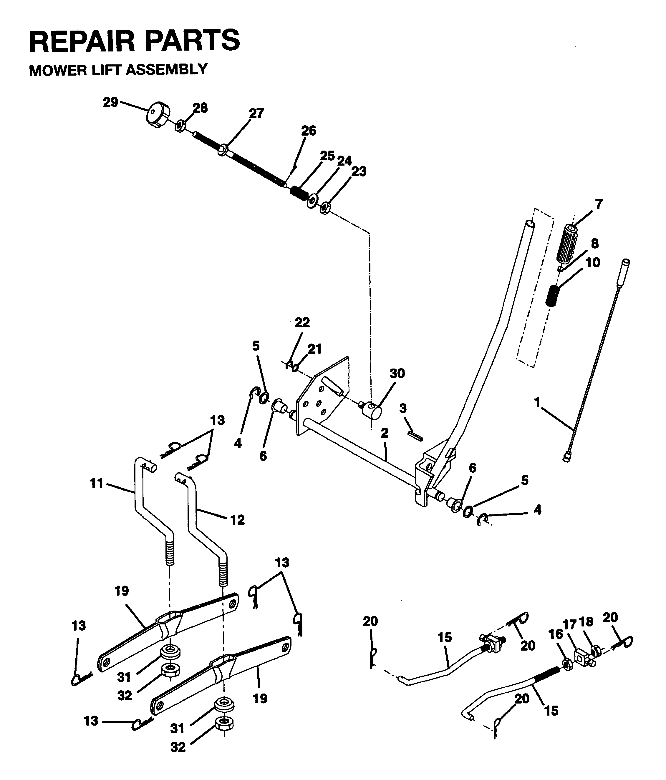MOWER LIFT / DECK LIFT