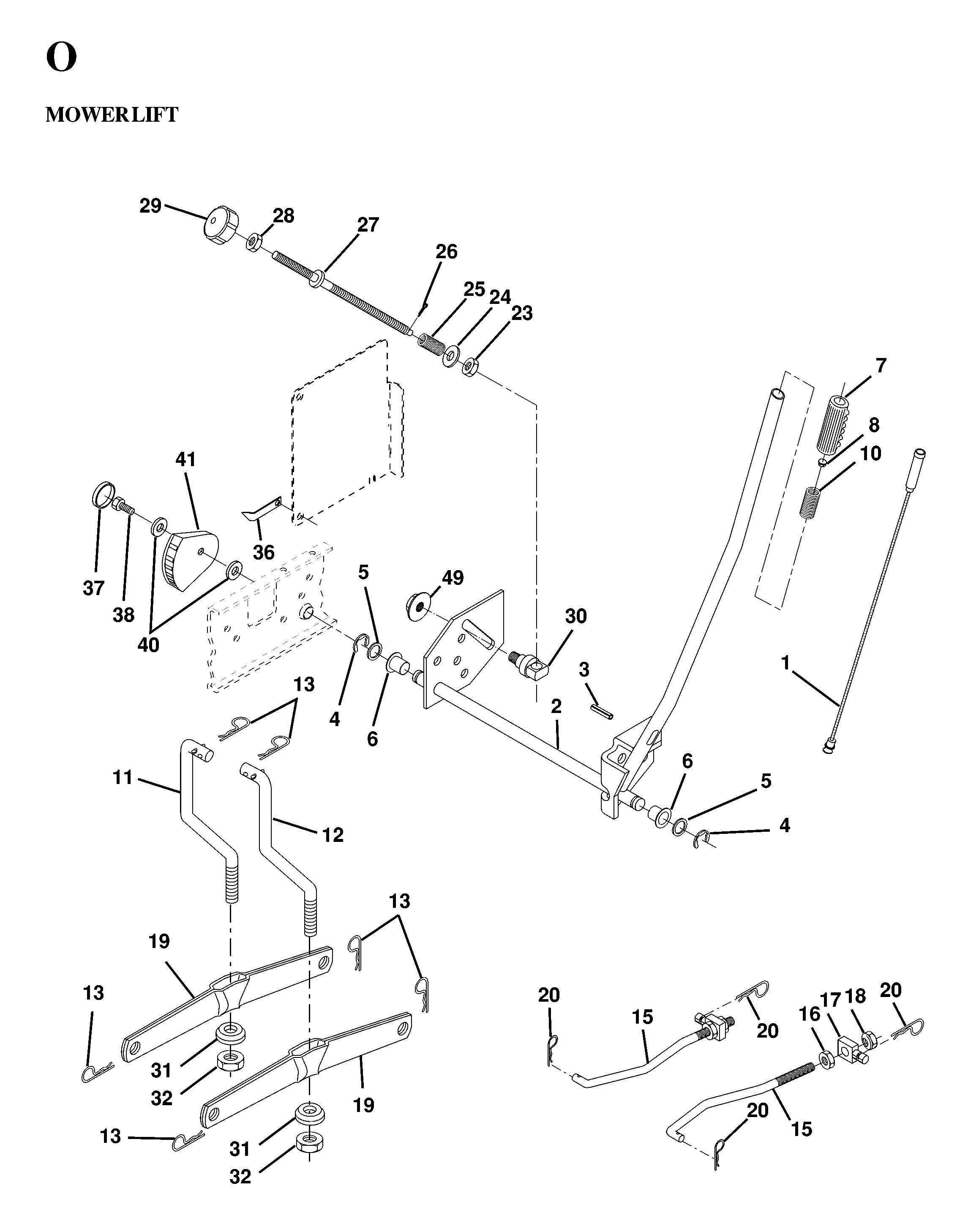 MOWER LIFT / DECK LIFT