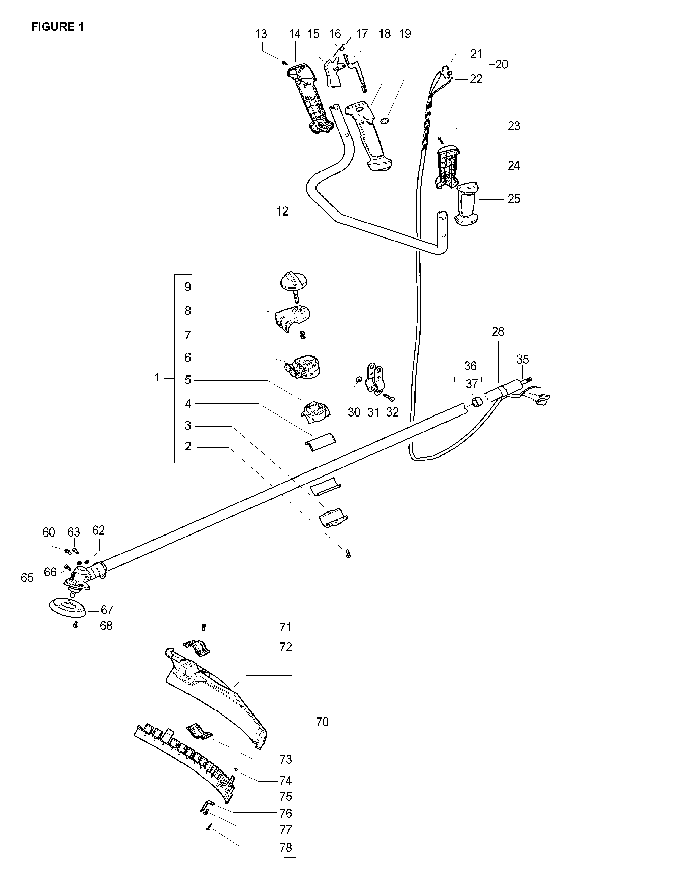 SHAFT & HANDLE