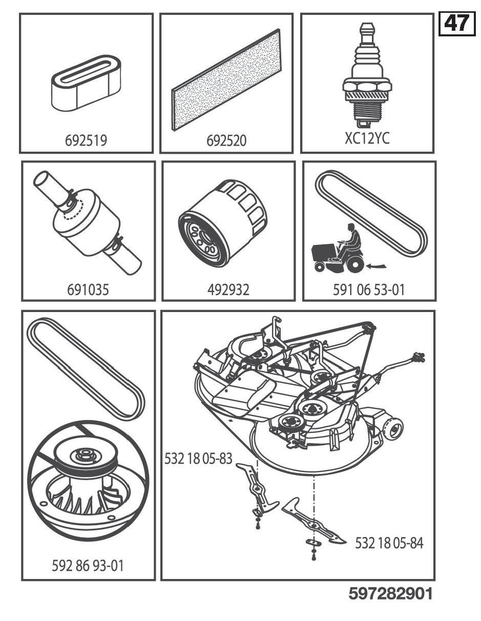 FREQUENTLY USED PARTS