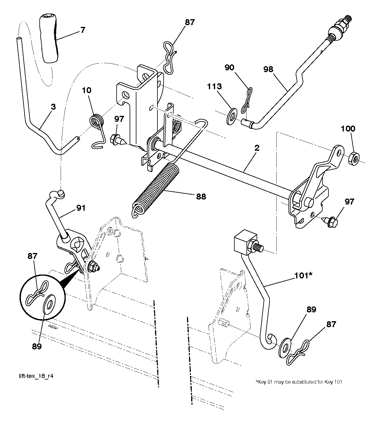MOWER LIFT / DECK LIFT