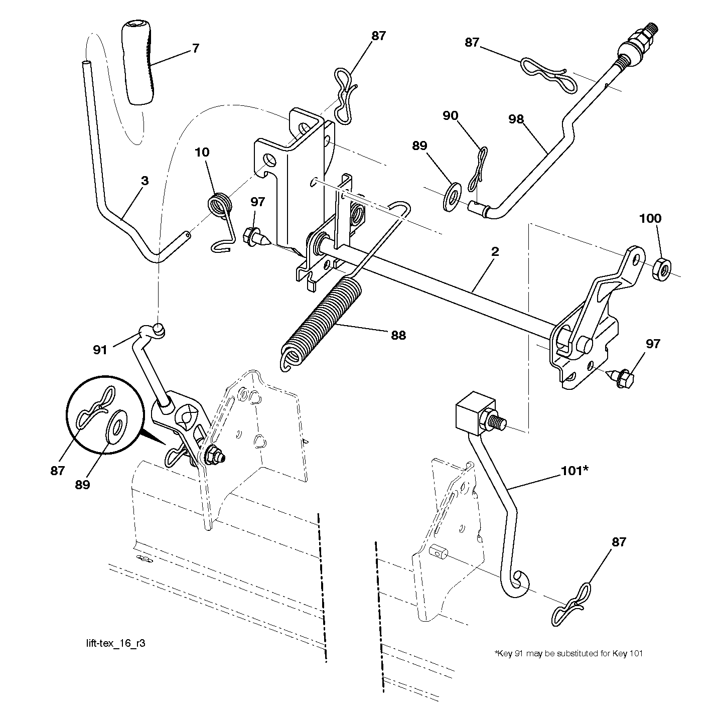 MOWER LIFT / DECK LIFT